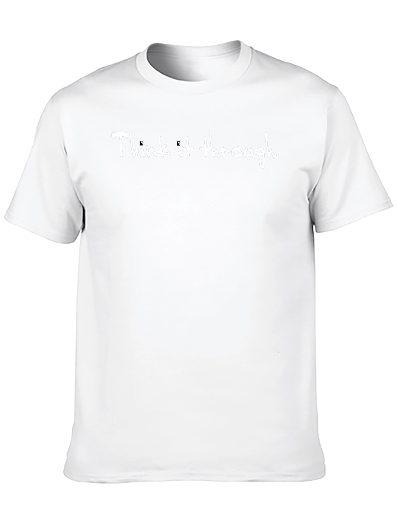 Think It Through Black Tee