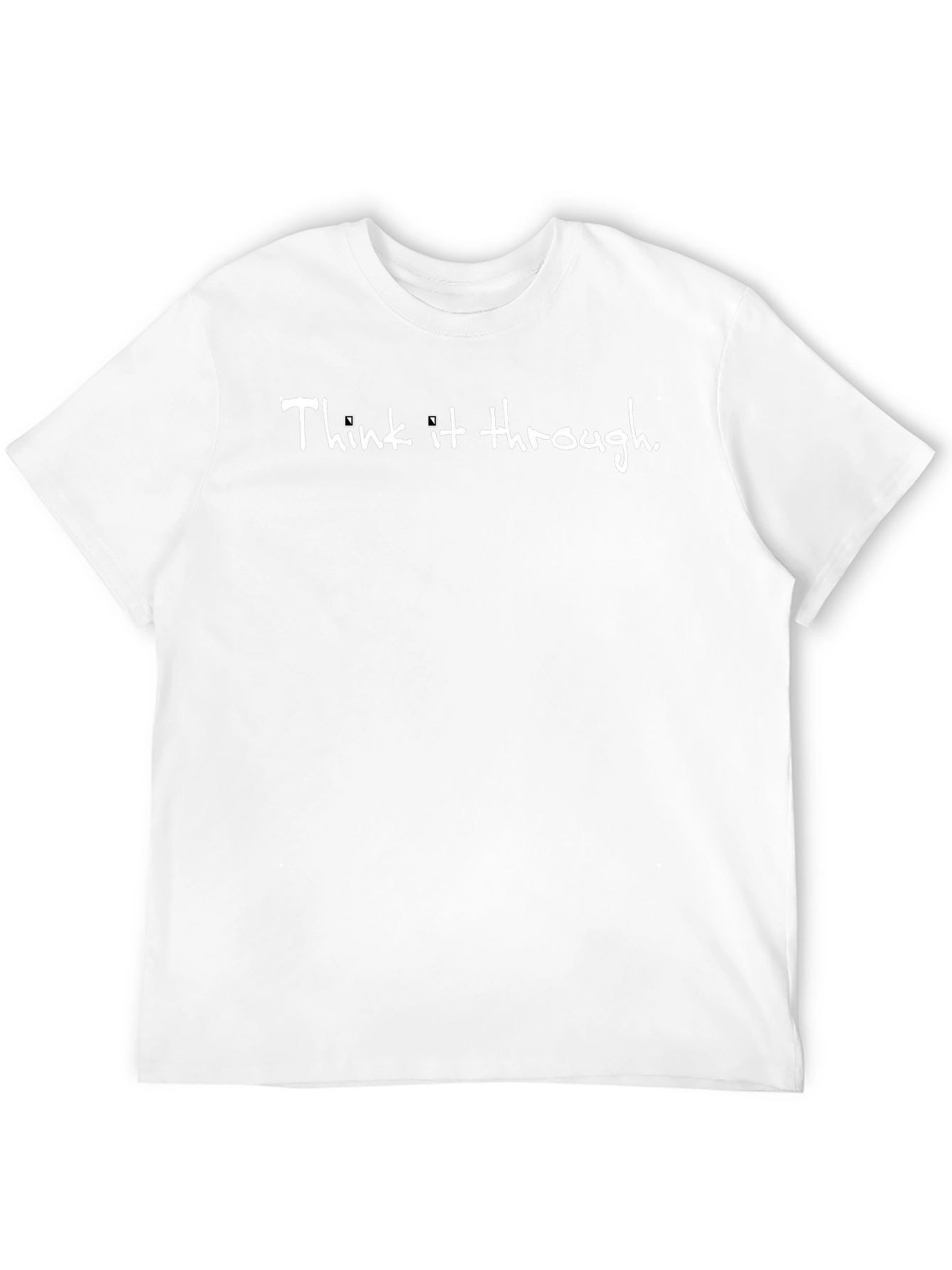 Think It Through Black Tee