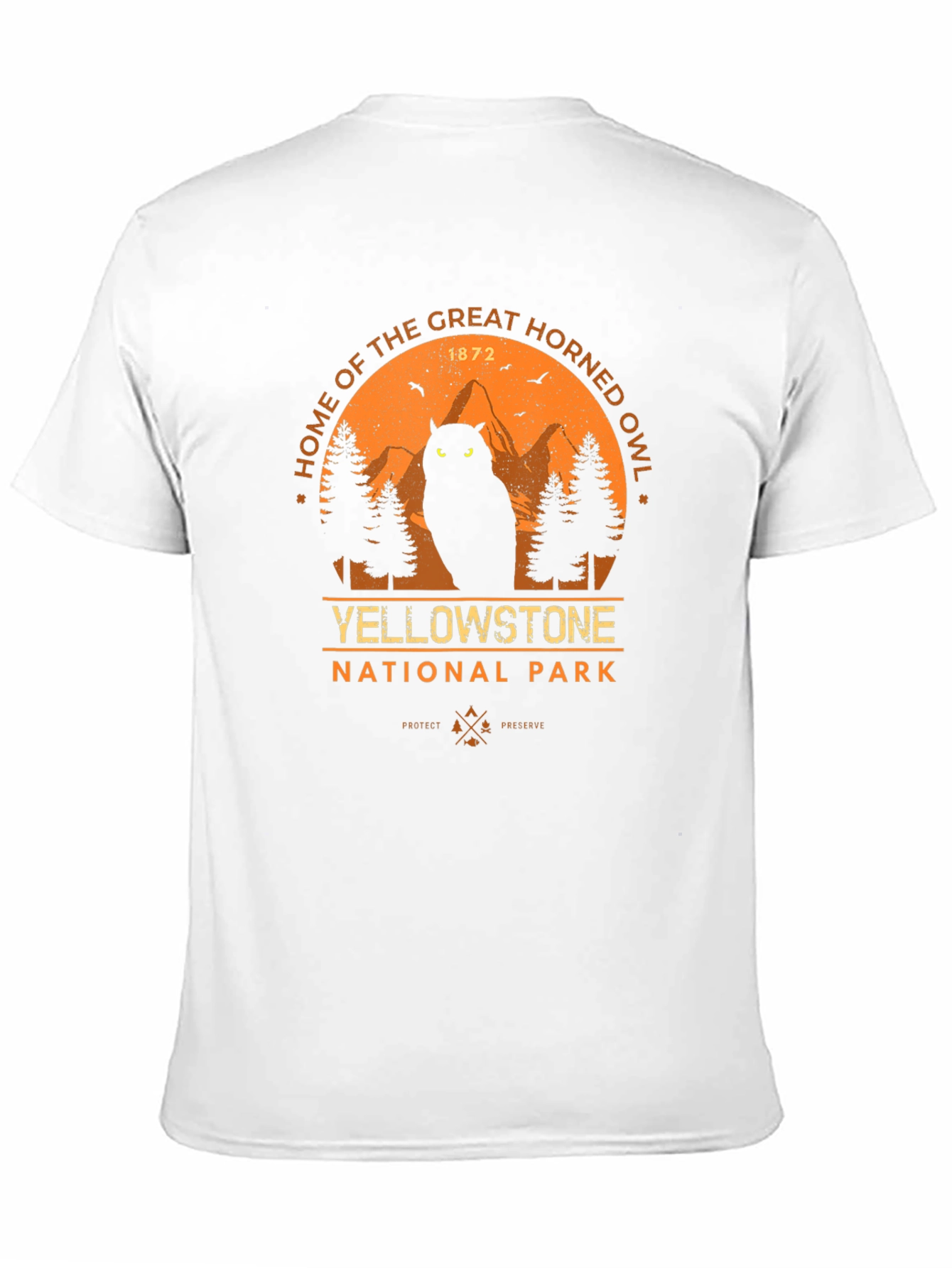 Yellowstone Great Horned Owl Graphic Tee