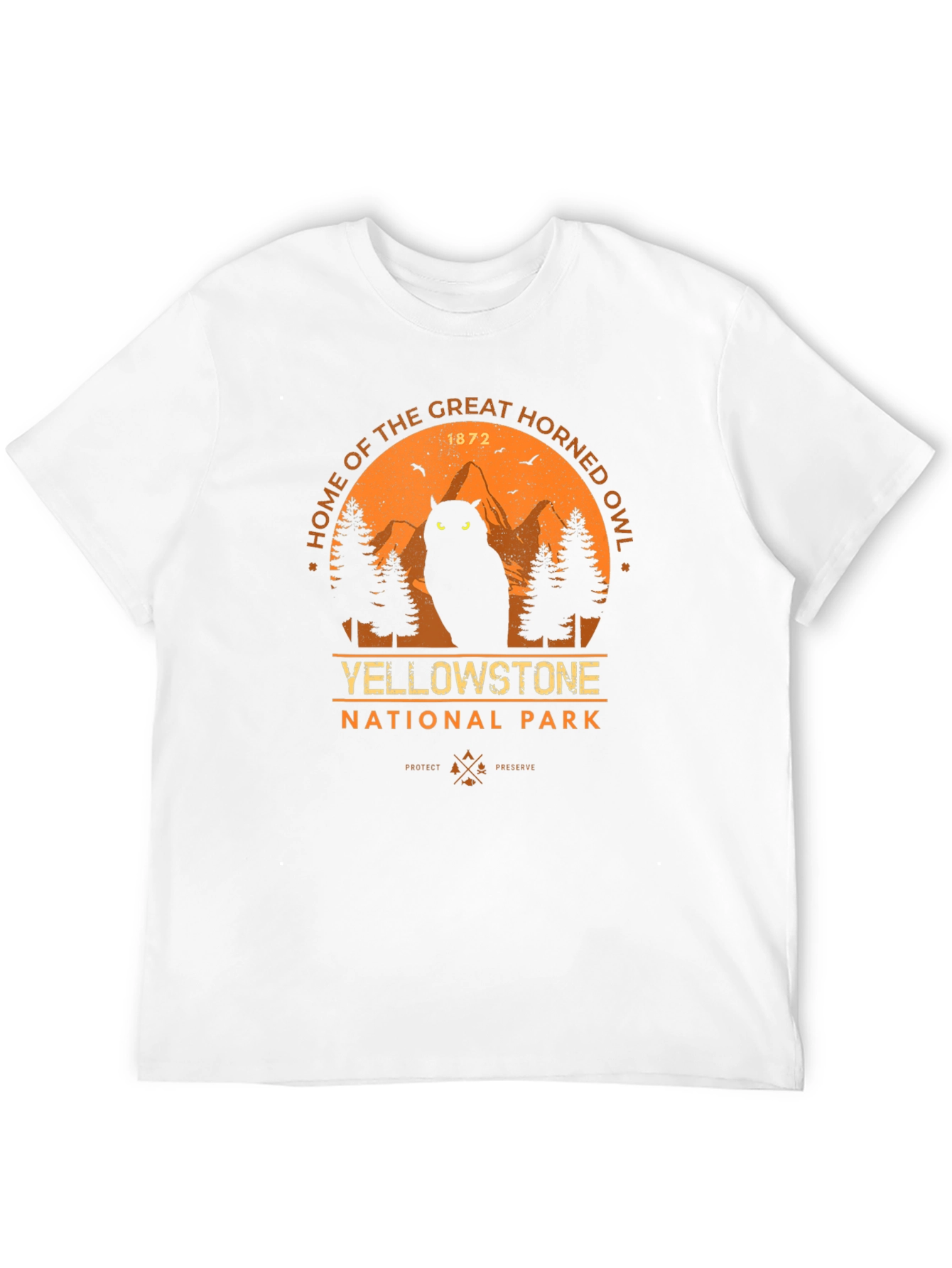 Yellowstone Great Horned Owl Graphic Tee