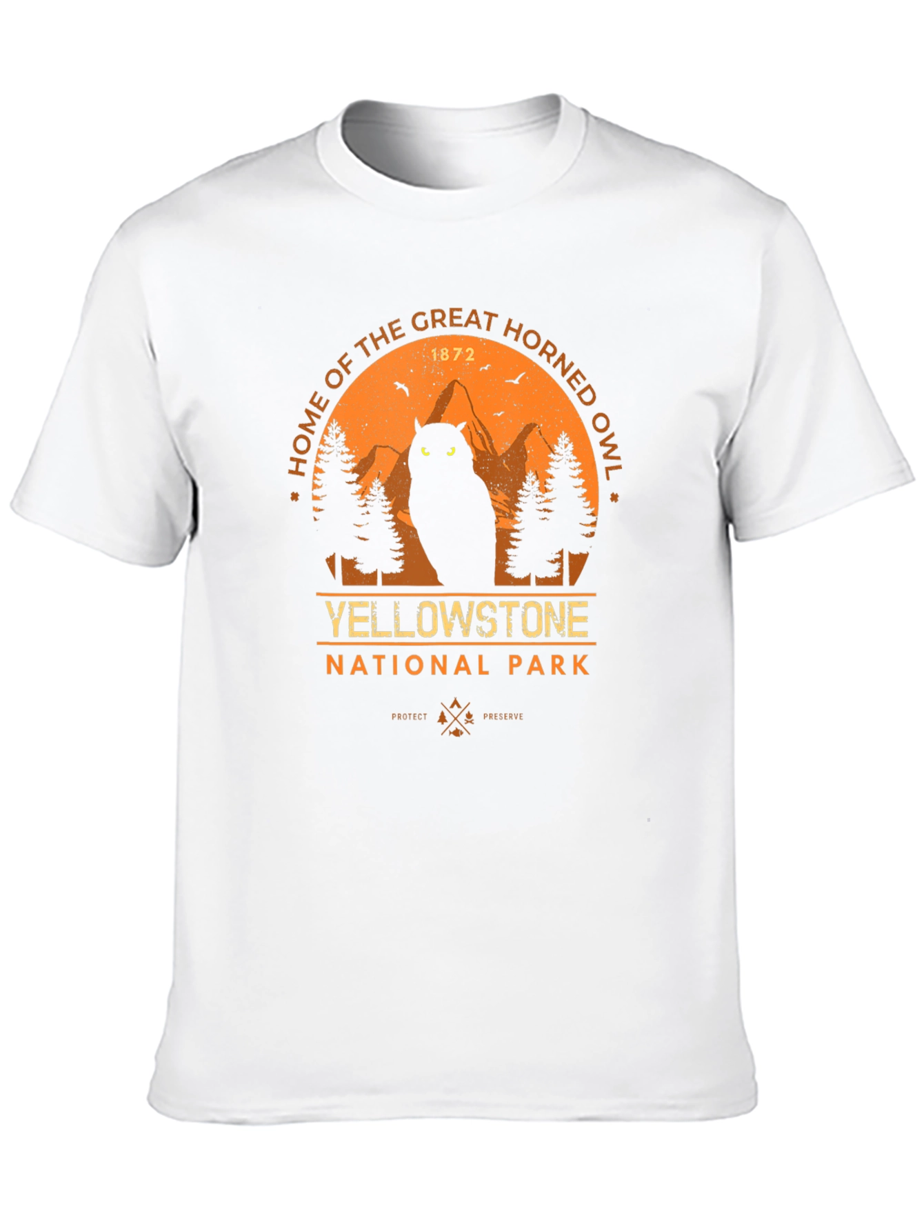Yellowstone Great Horned Owl Graphic Tee