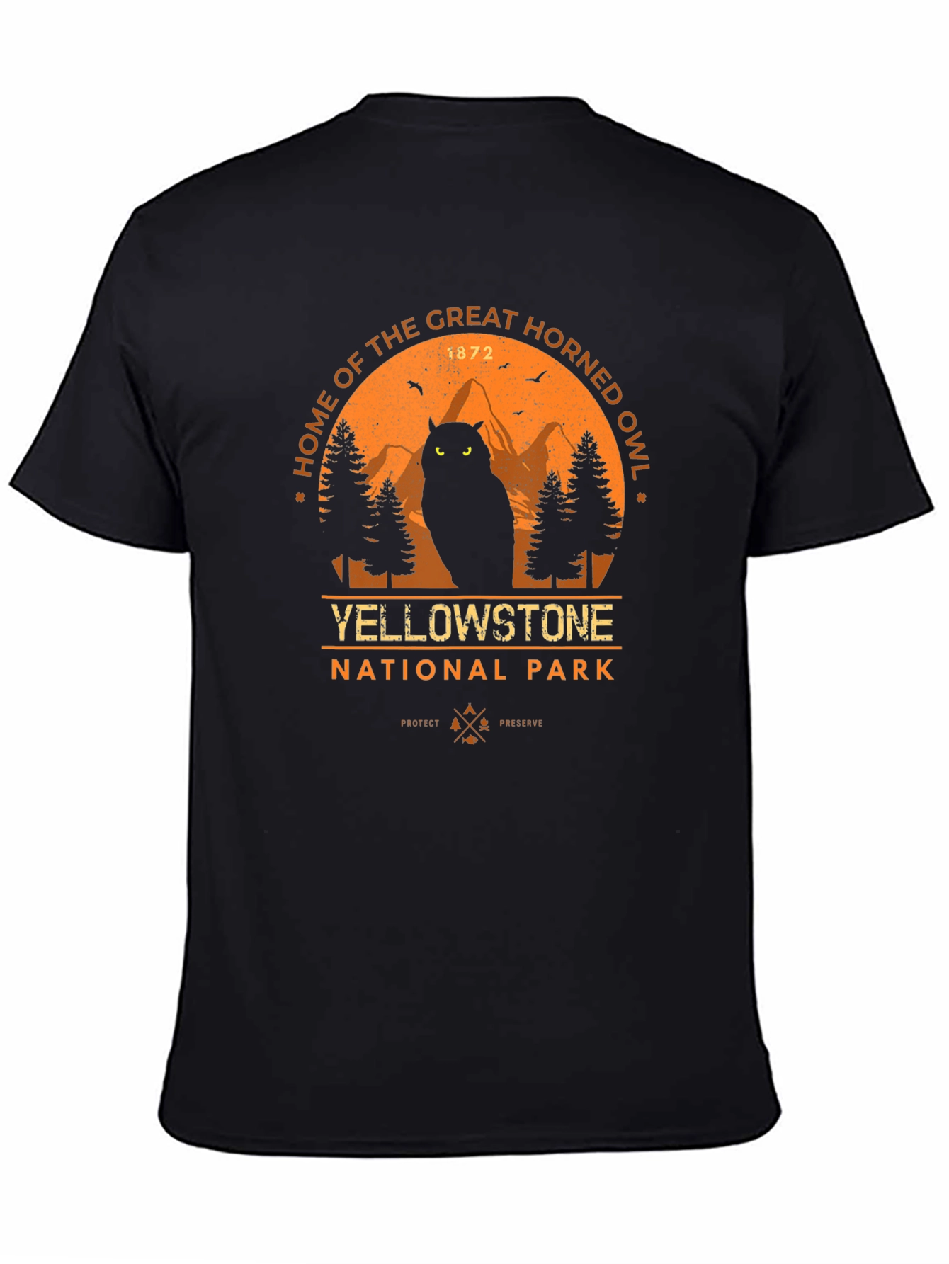 Yellowstone Great Horned Owl Graphic Tee