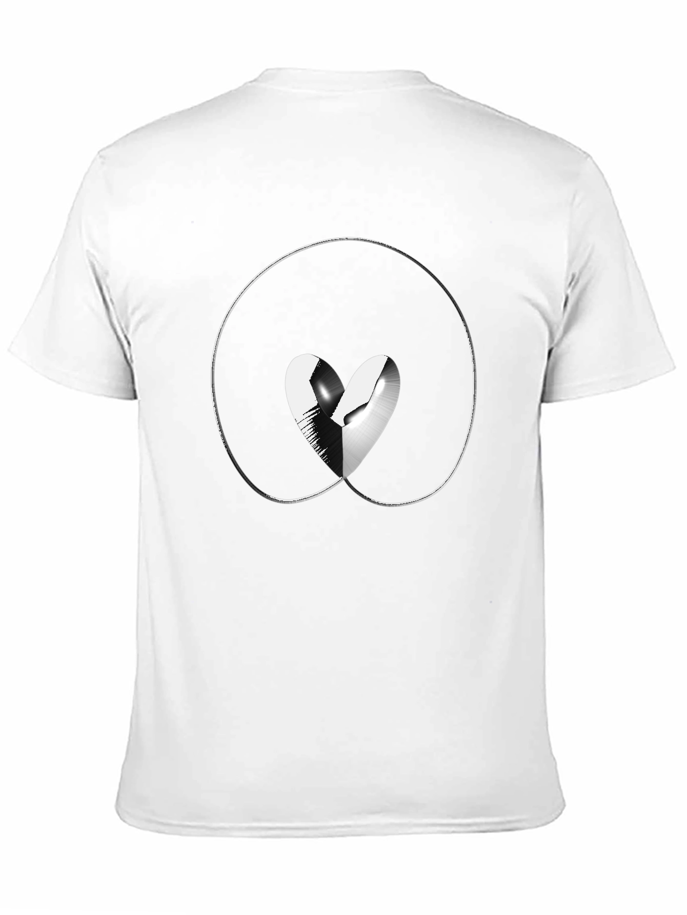 Broken Heart Graphic Black T-Shirt