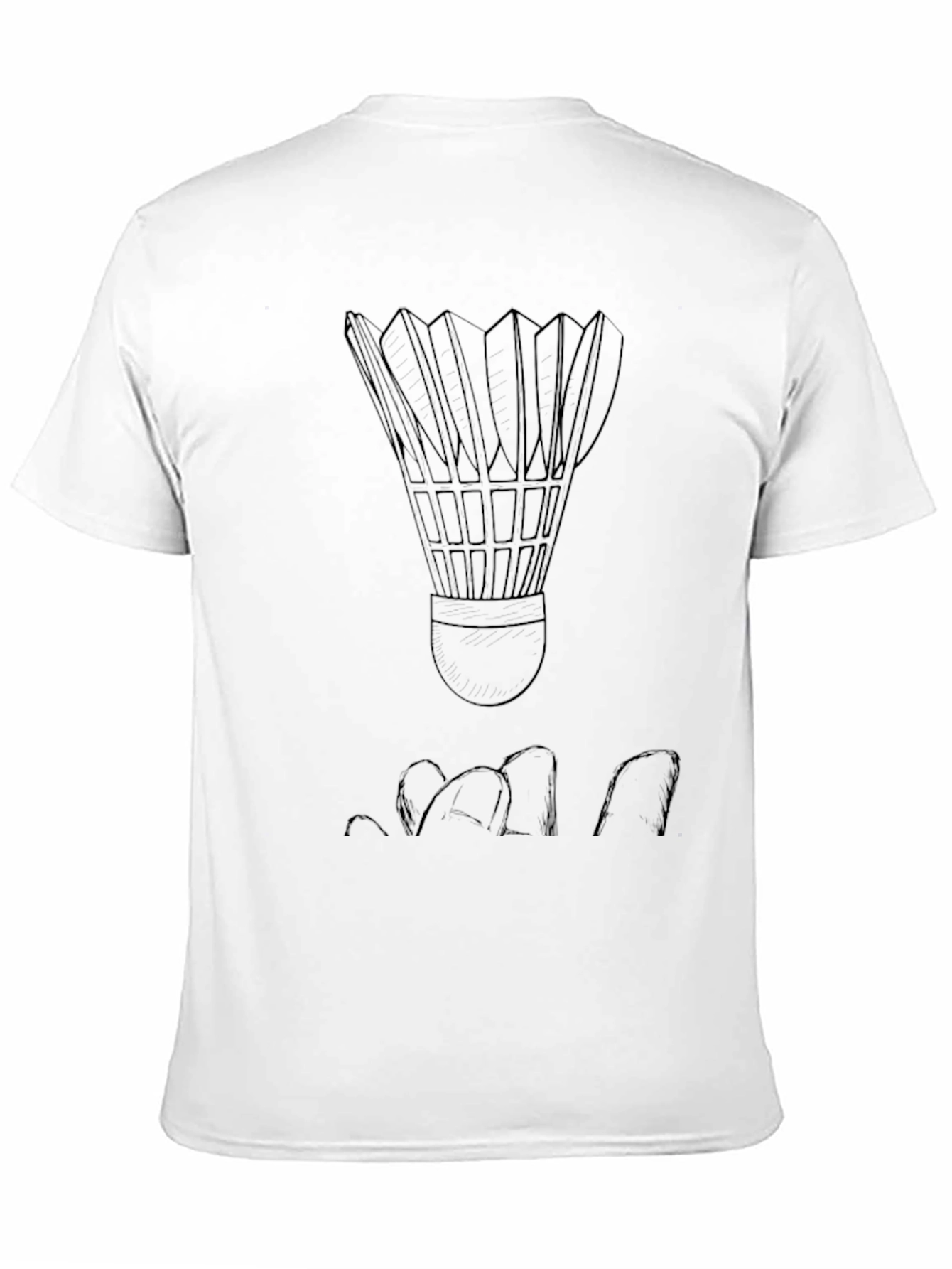 Badminton Shuttlecock Graphic Tee - Sporty Casual Shirt