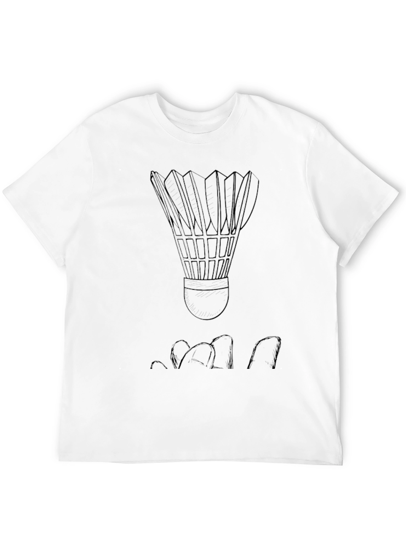 Badminton Shuttlecock Graphic Tee - Sporty Casual Shirt