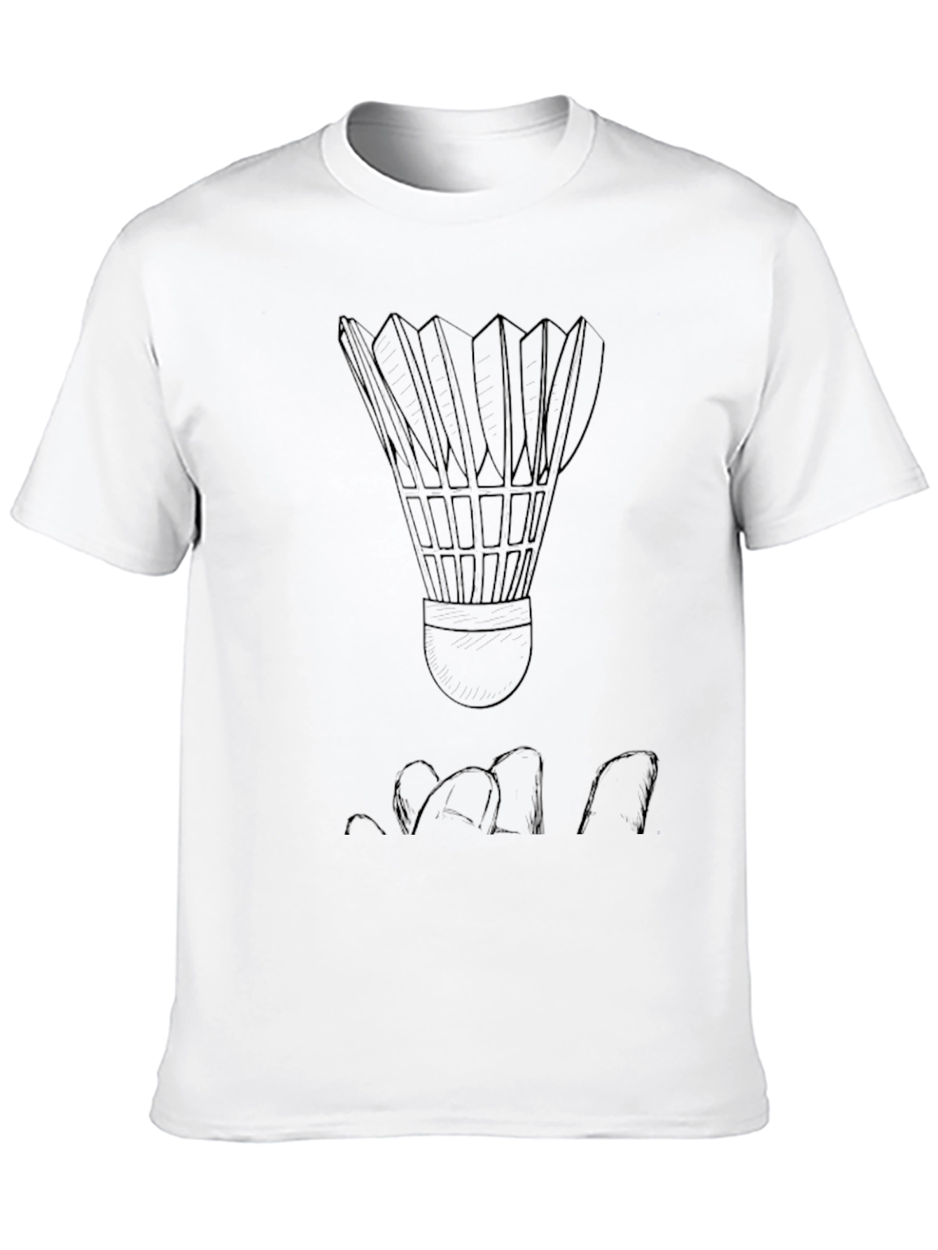 Badminton Shuttlecock Graphic Tee - Sporty Casual Shirt