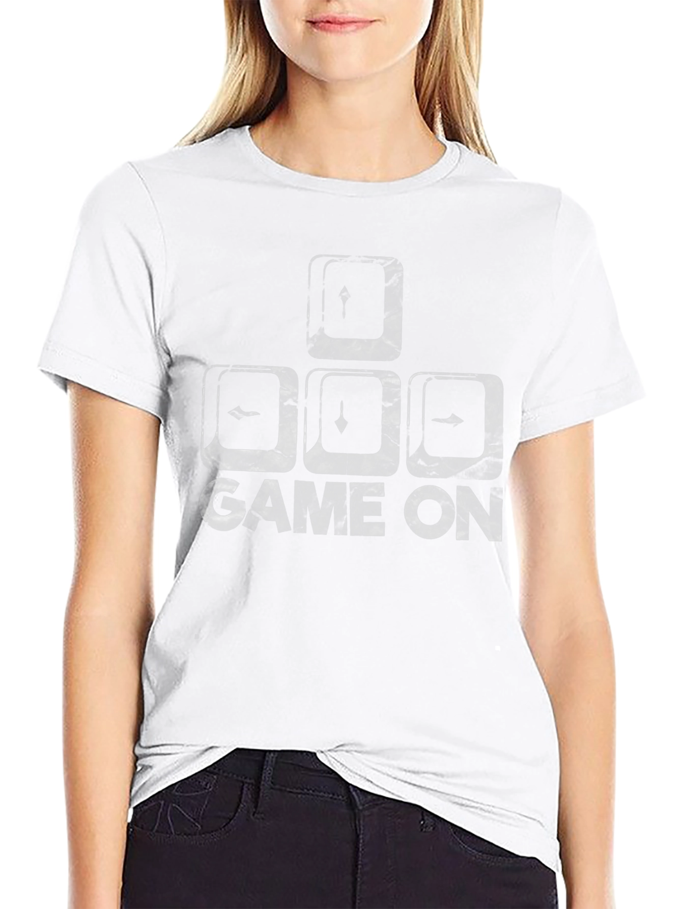 Game On! Gamer T-Shirt - Keyboard Key Design