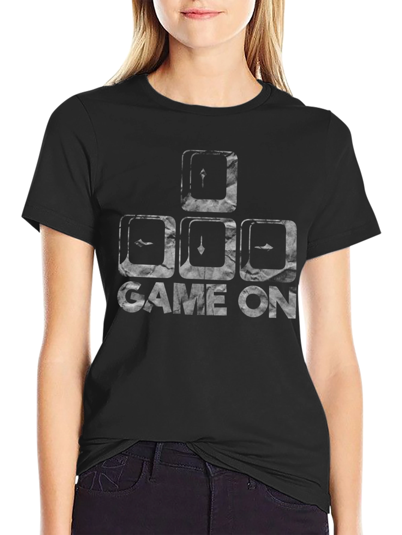 Game On! Gamer T-Shirt - Keyboard Key Design