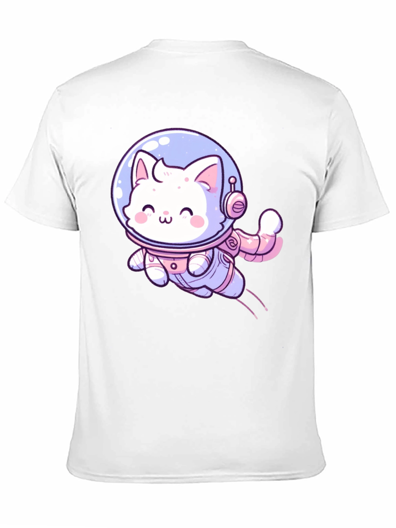Cute Cat Astronaut Graphic T-Shirt