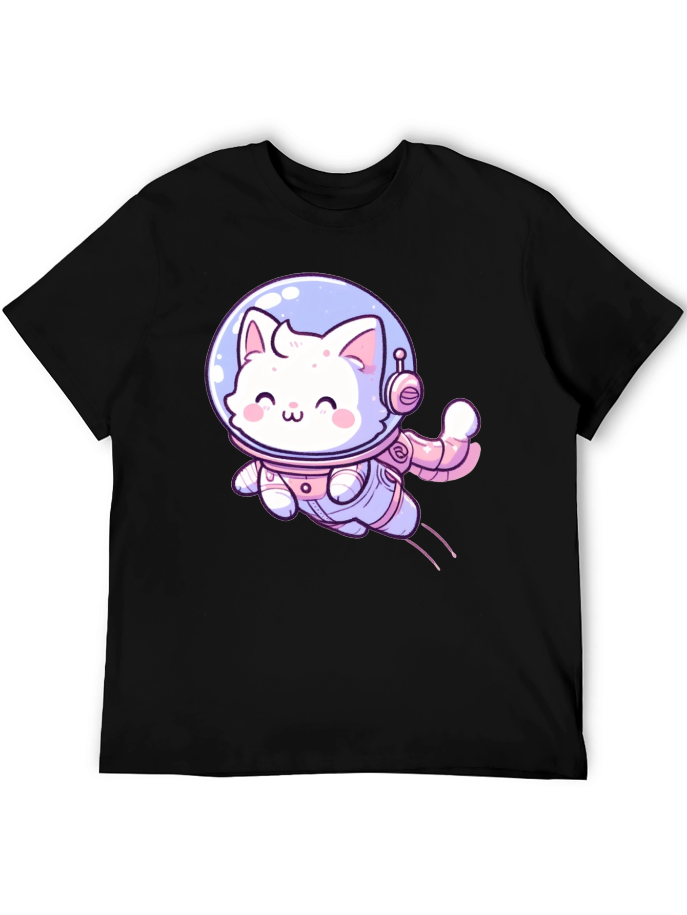 Cute Cat Astronaut Graphic T-Shirt