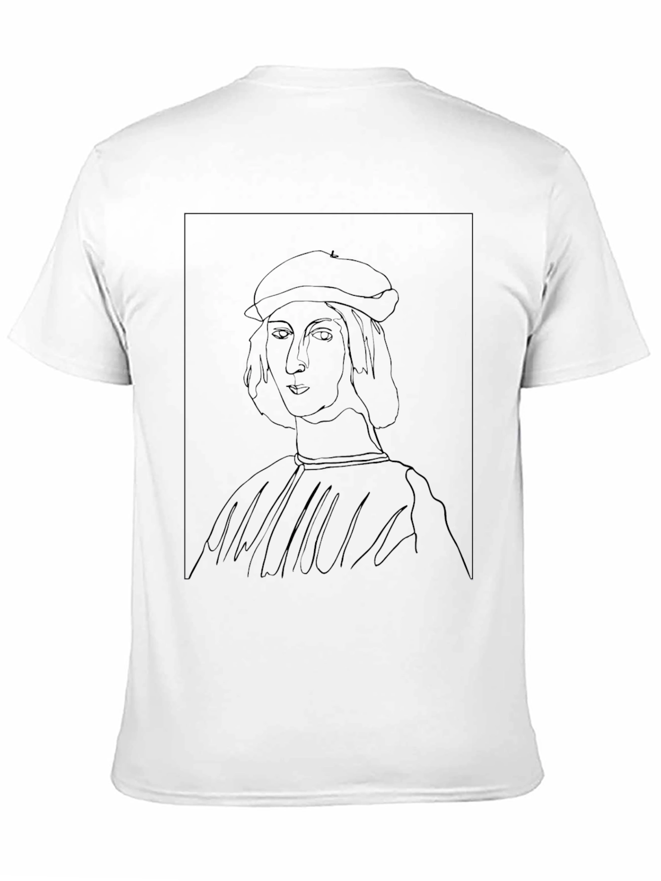 Raphael Sketch Graphic Tee - Artsy Black T-Shirt