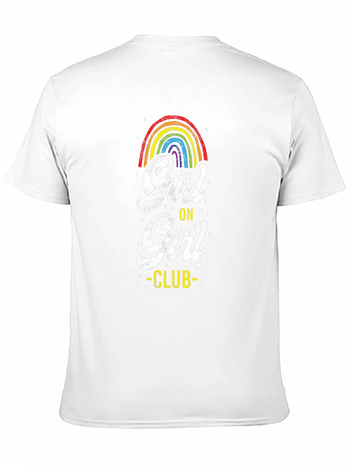 Girl on Girl Club Rainbow Graphic Tee - Black