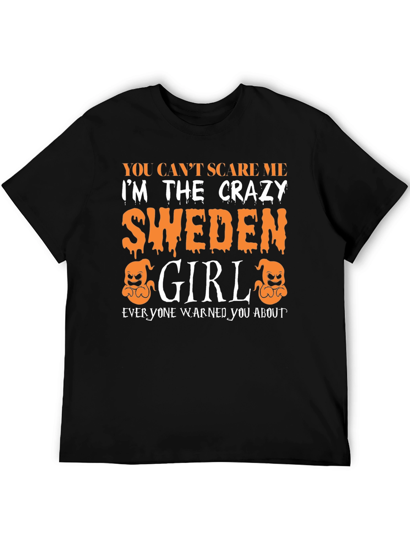 Crazy Sweden Girl Halloween T-Shirt