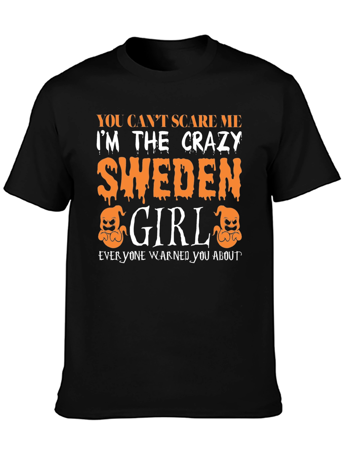 Crazy Sweden Girl Halloween T-Shirt