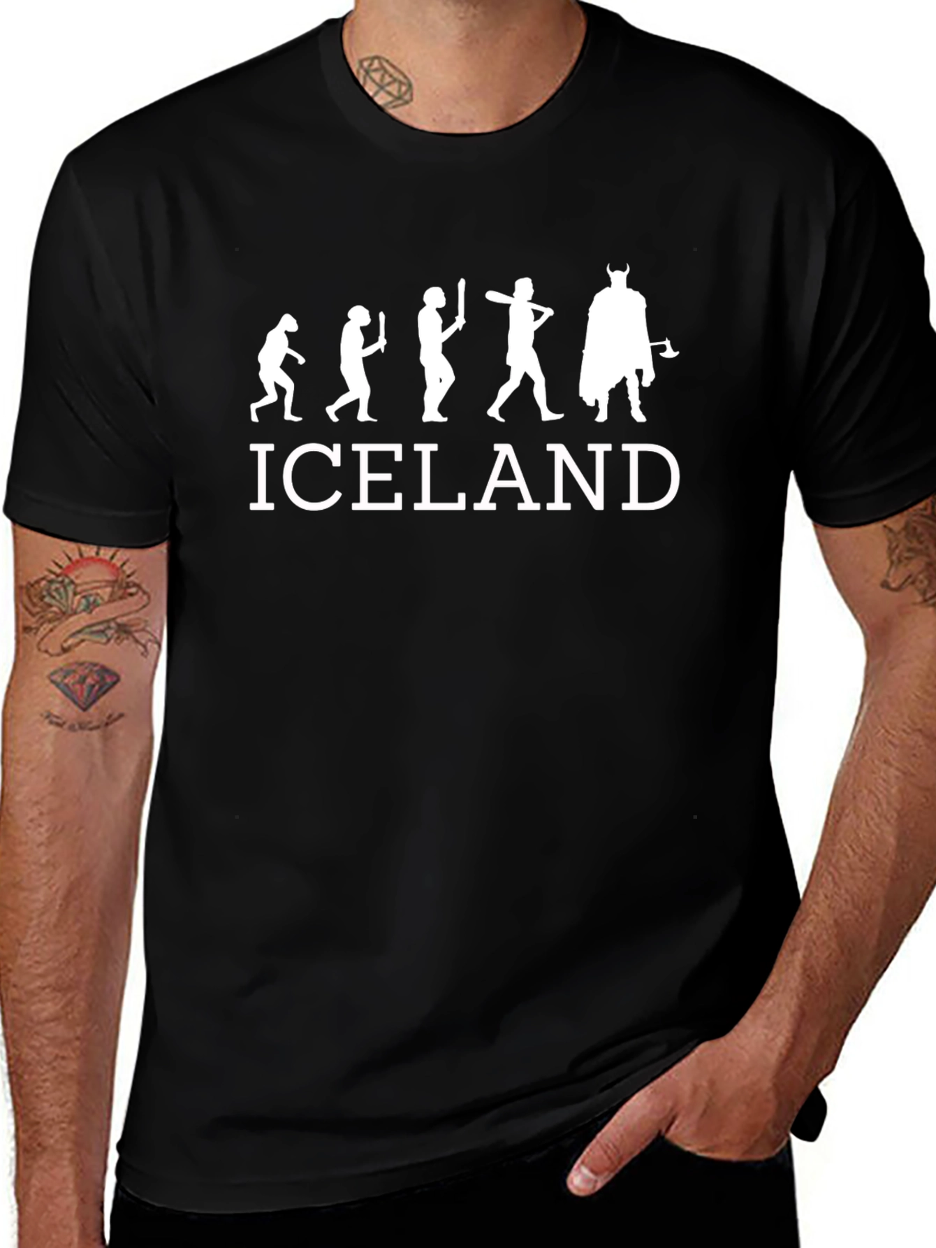 Iceland Evolution Viking T-Shirt