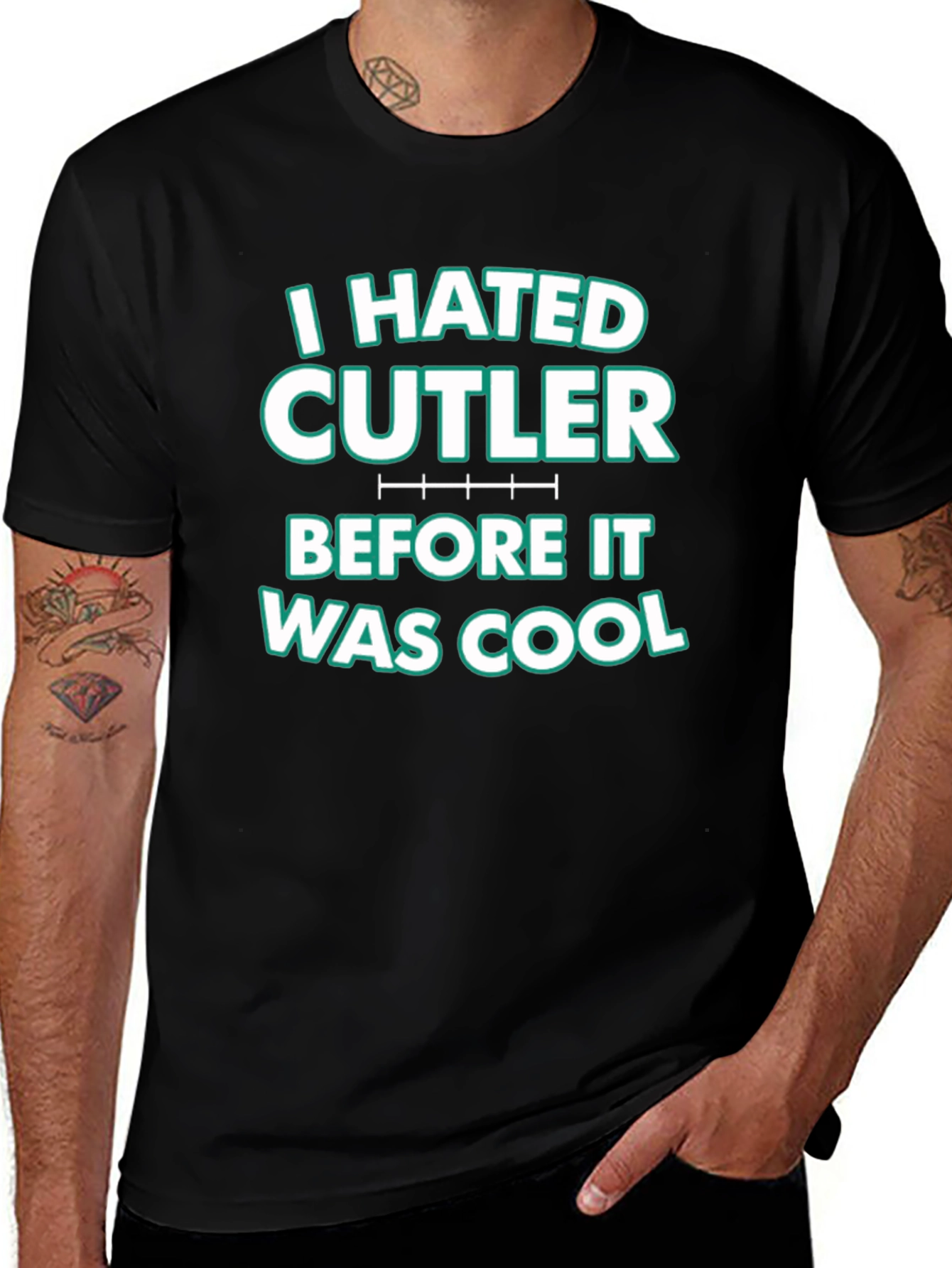 I Hated Cutler Black Graphic Tee