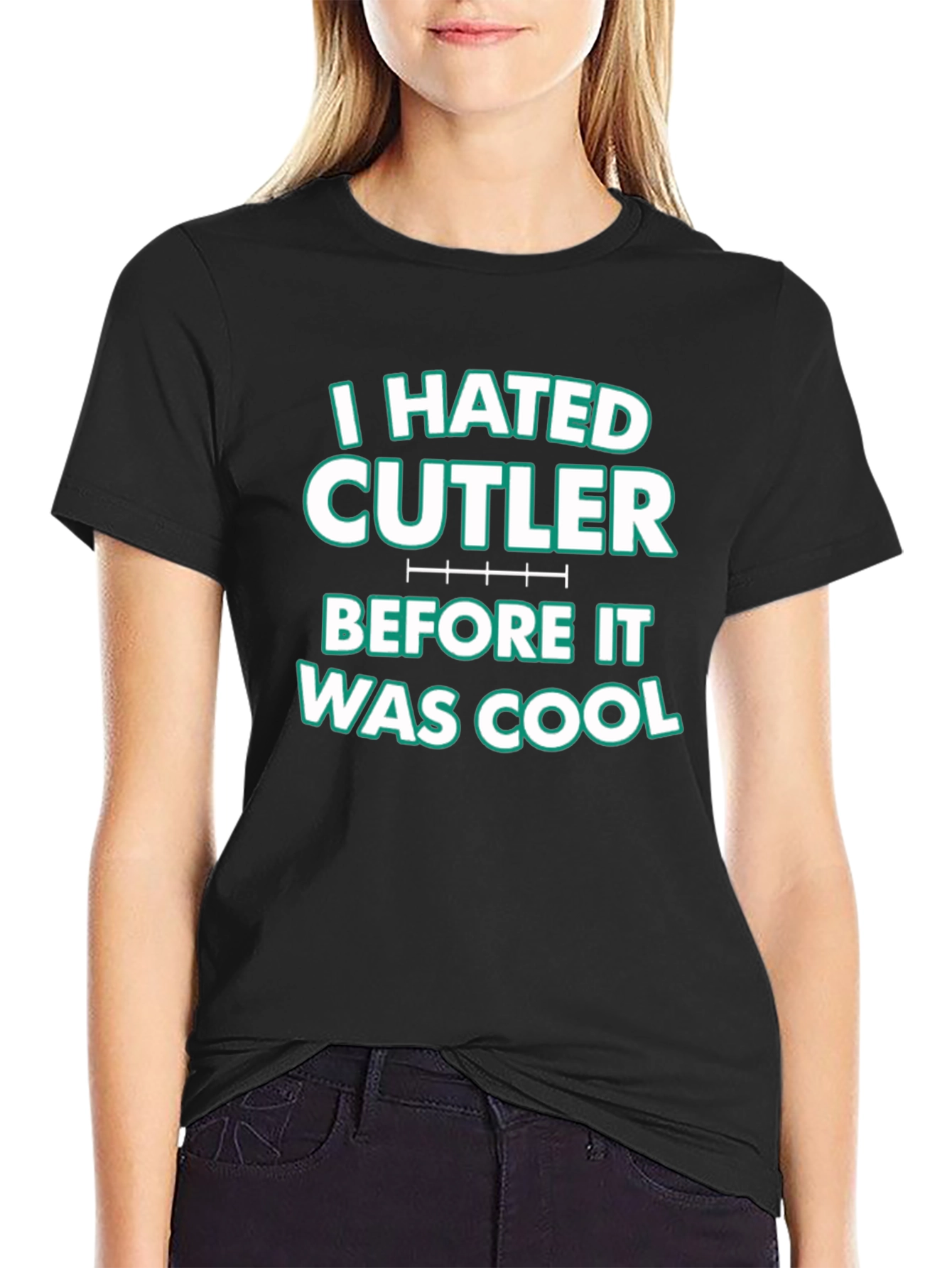 I Hated Cutler Black Graphic Tee