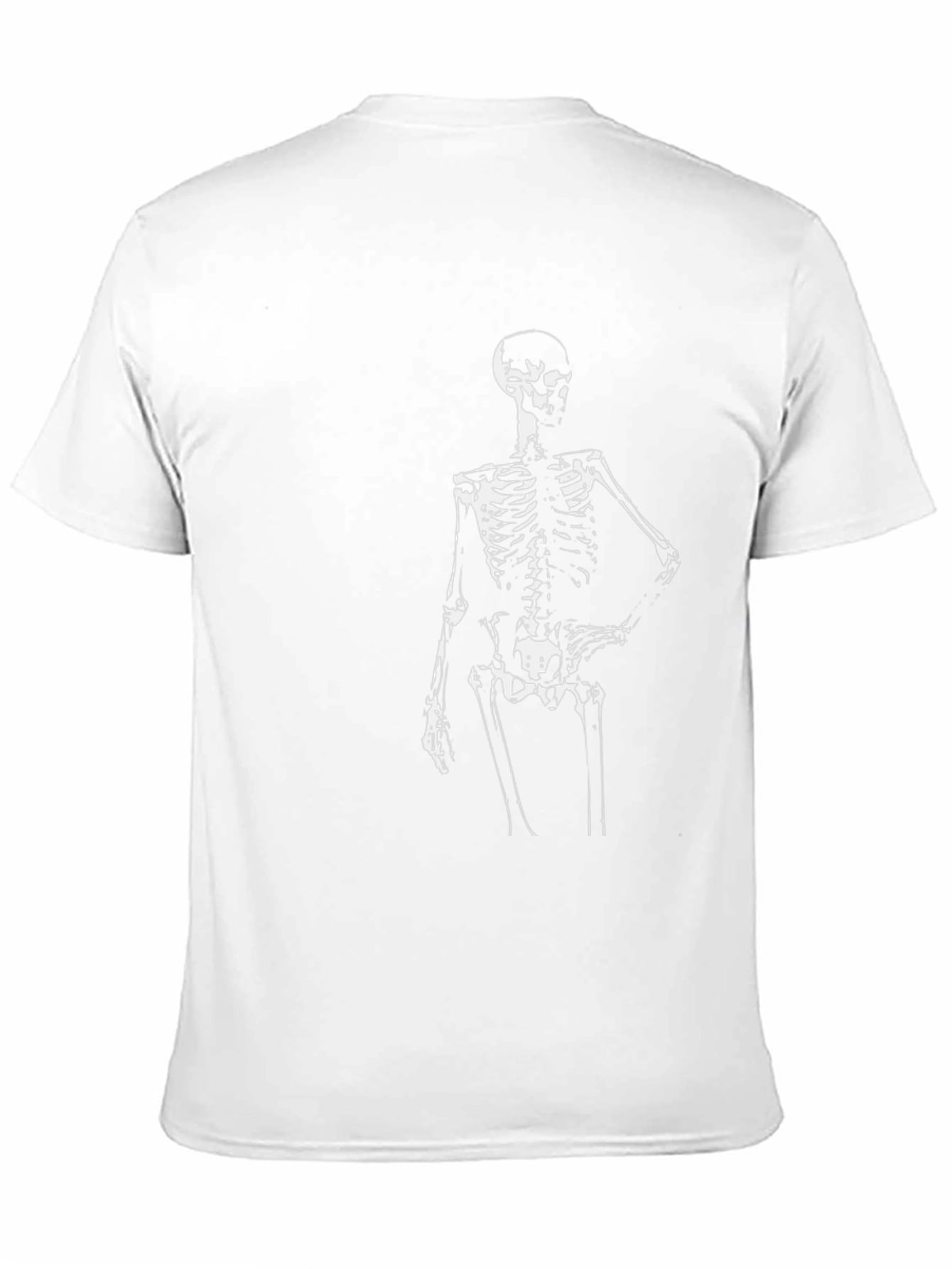 Skeleton Graphic Print T-Shirt - Black