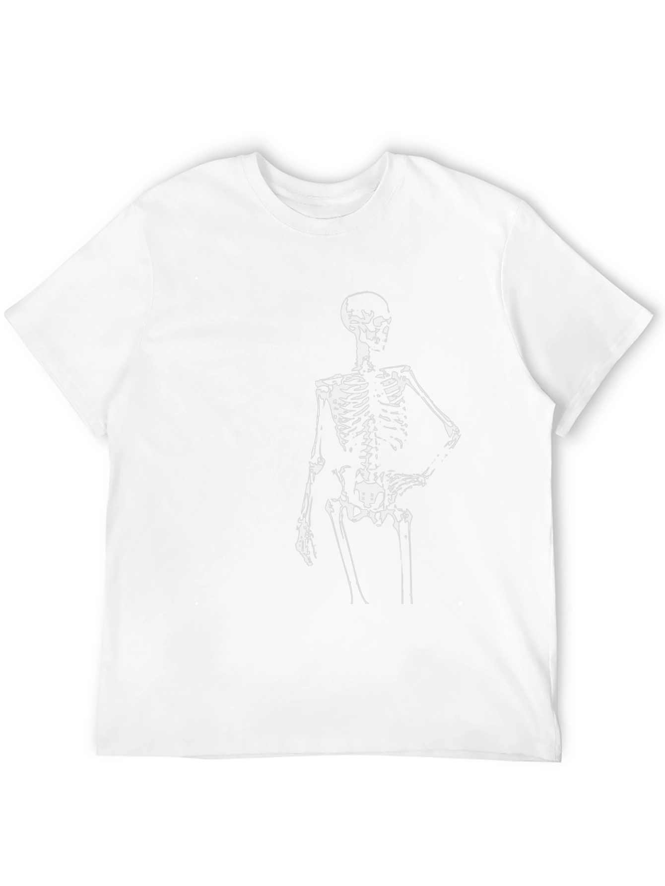 Skeleton Graphic Print T-Shirt - Black