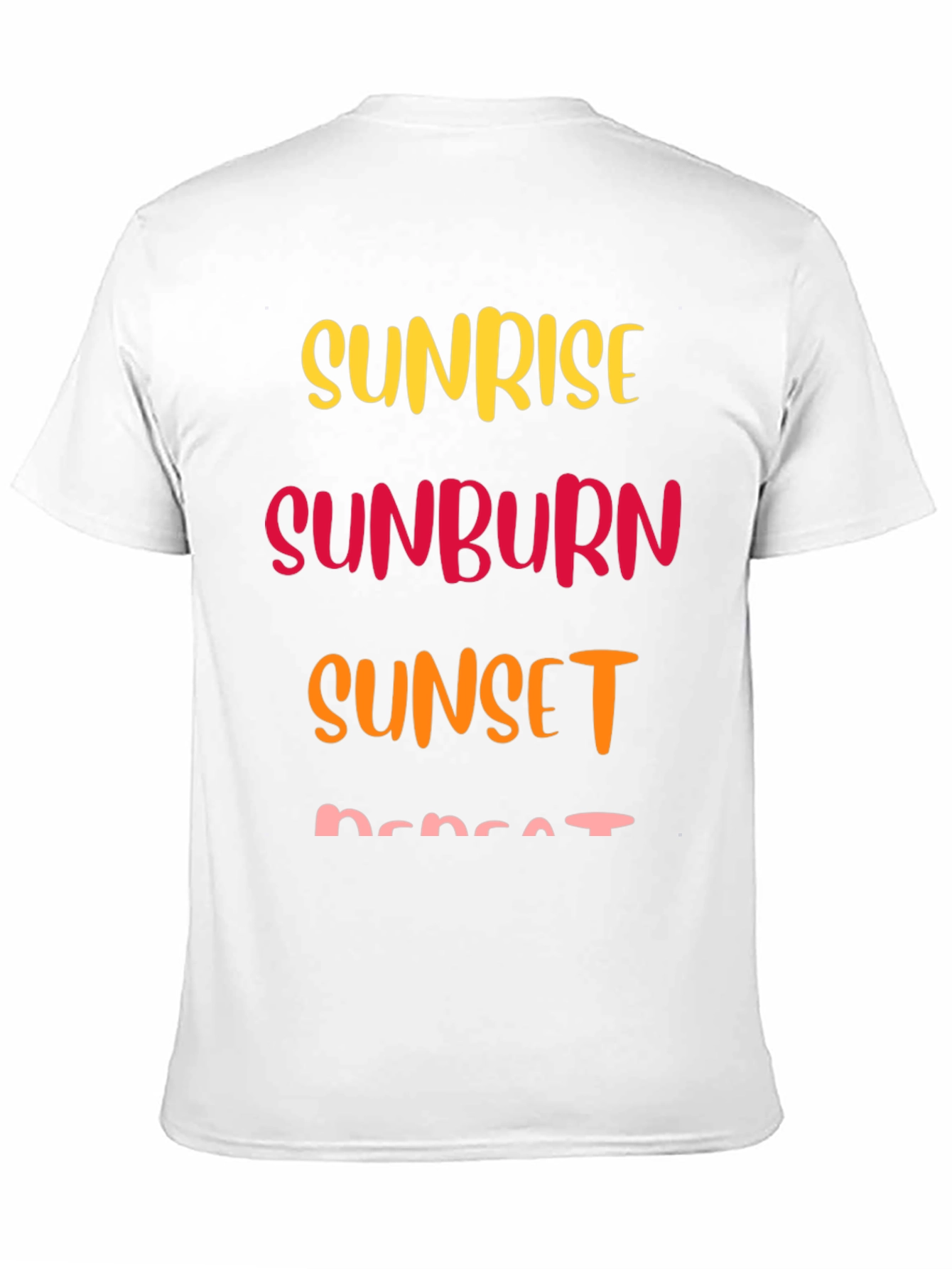 Sunrise Sunburn Sunset Repeat Graphic T-Shirt