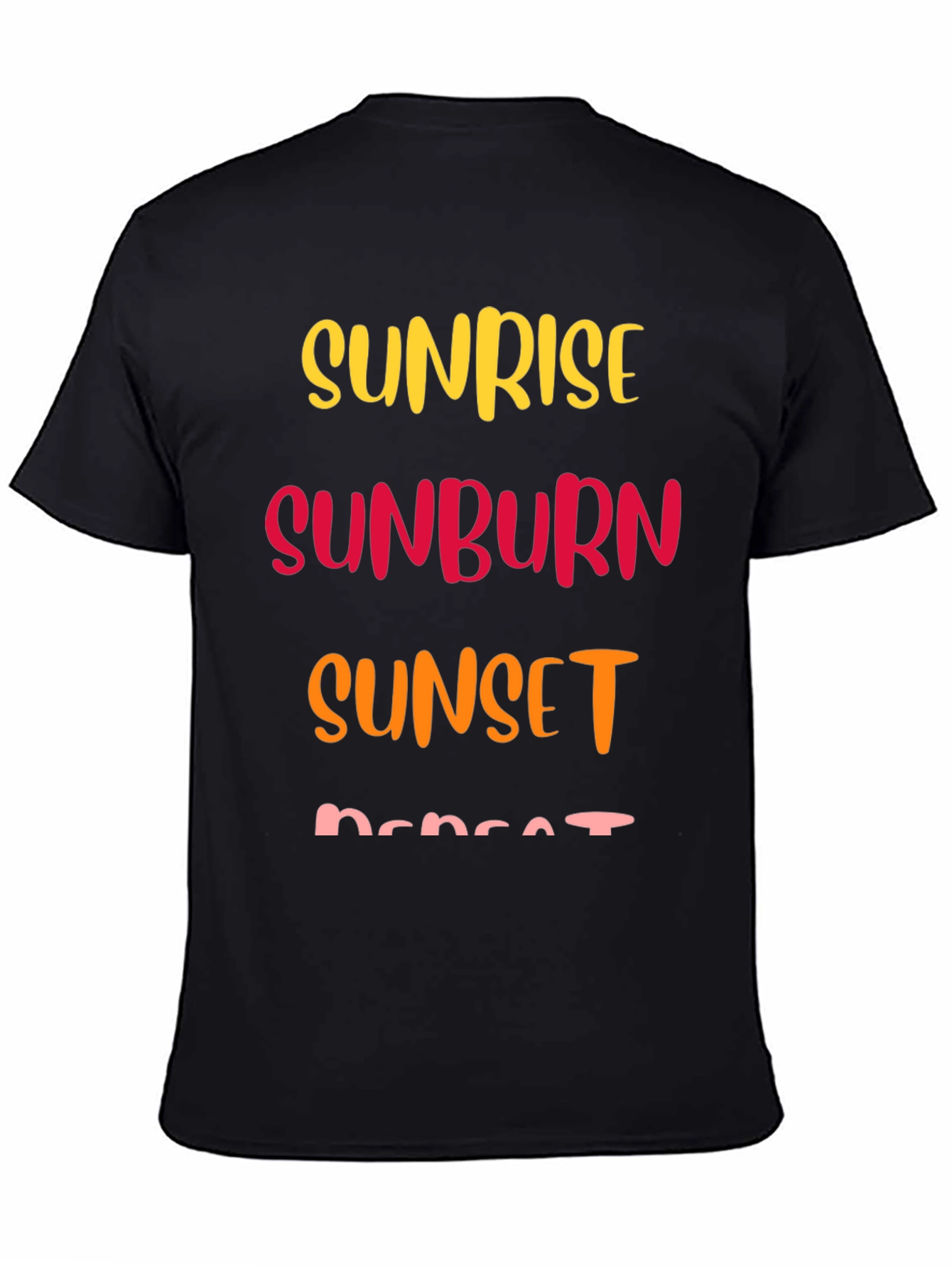 Sunrise Sunburn Sunset Repeat Graphic T-Shirt