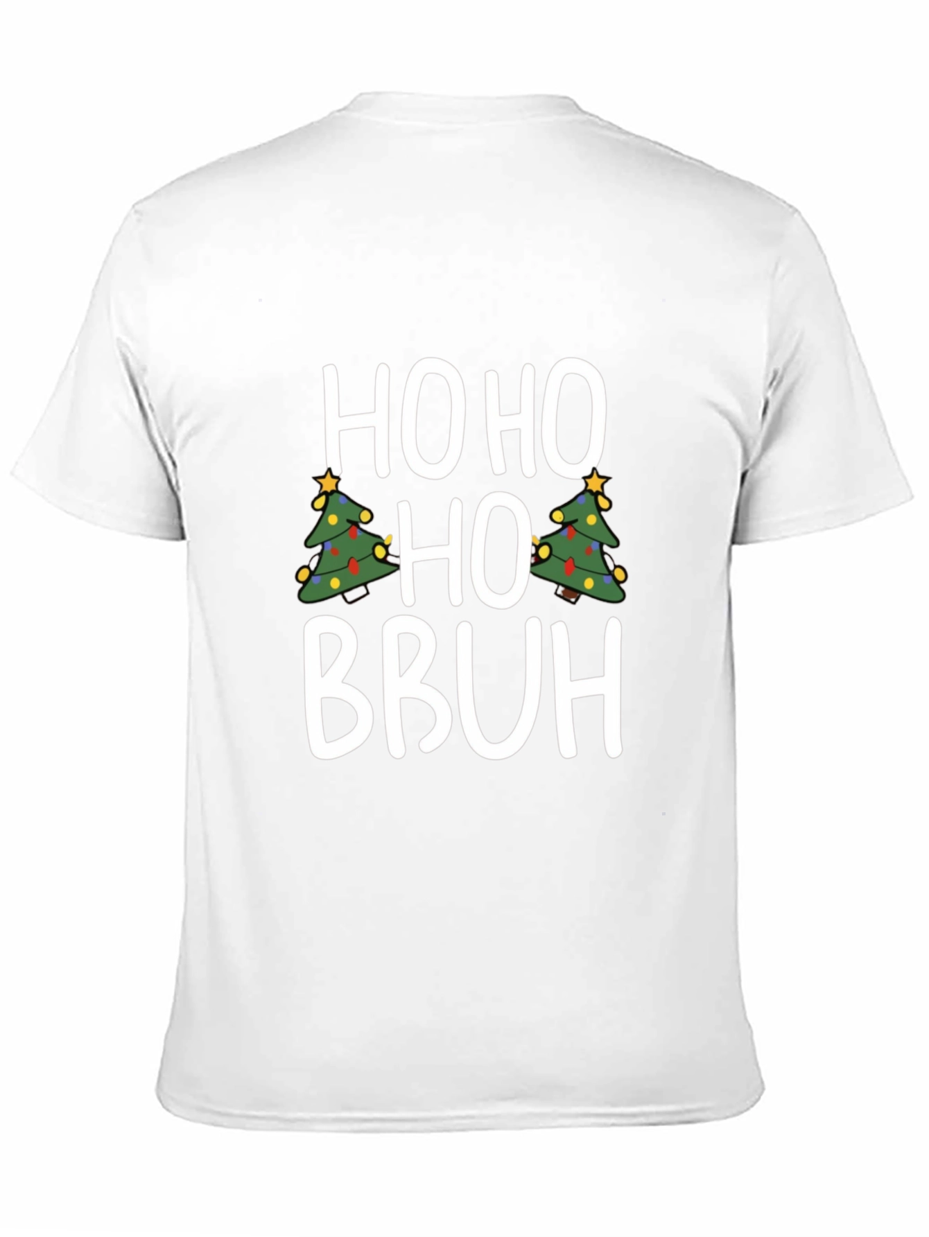 Ho Ho Ho Bruh Christmas Tree Graphic Tee