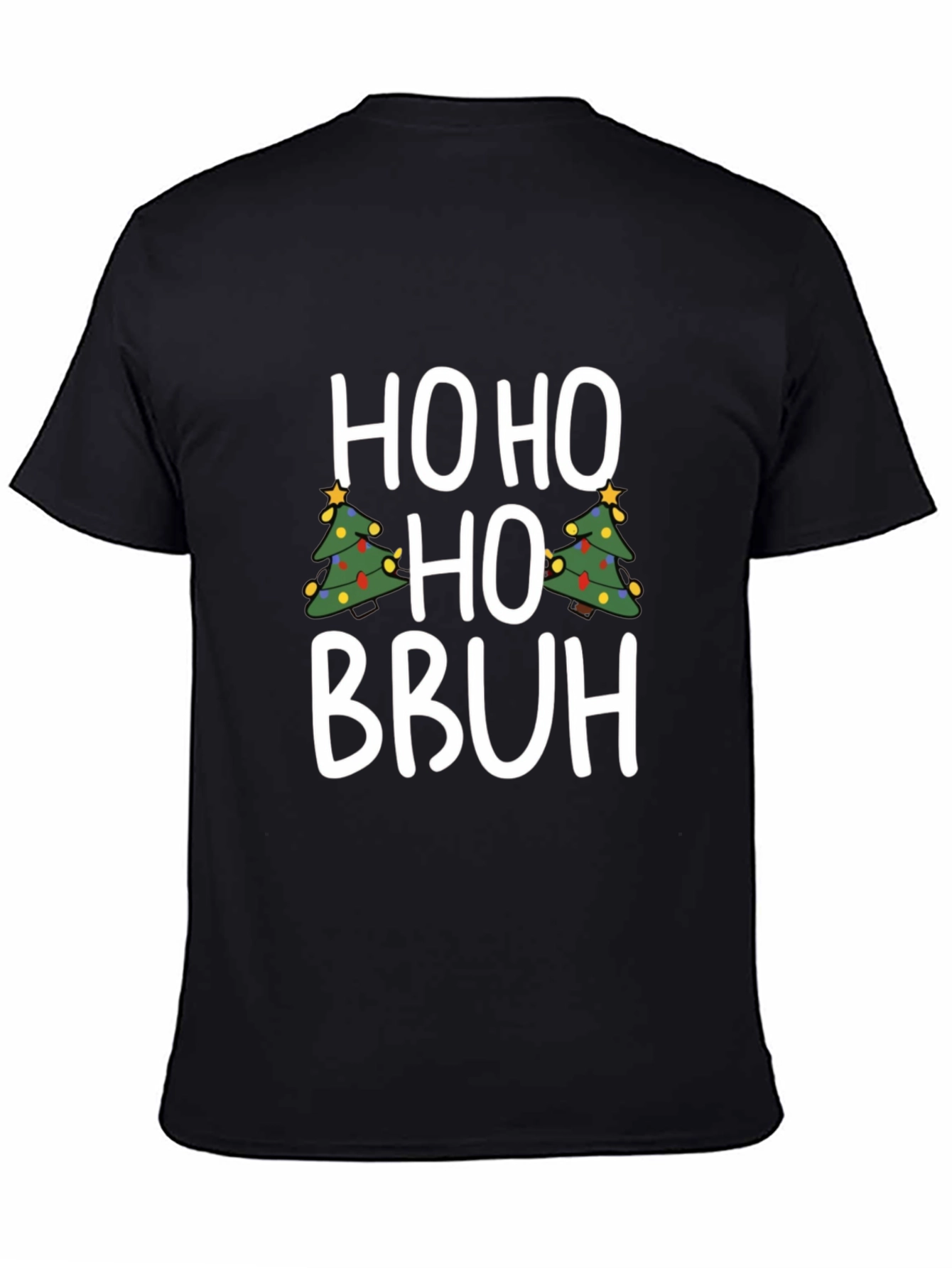 Ho Ho Ho Bruh Christmas Tree Graphic Tee
