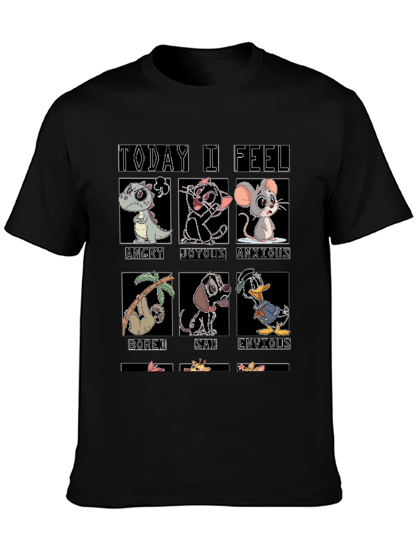 Today I Feel Cartoon Emotion T-Shirt
