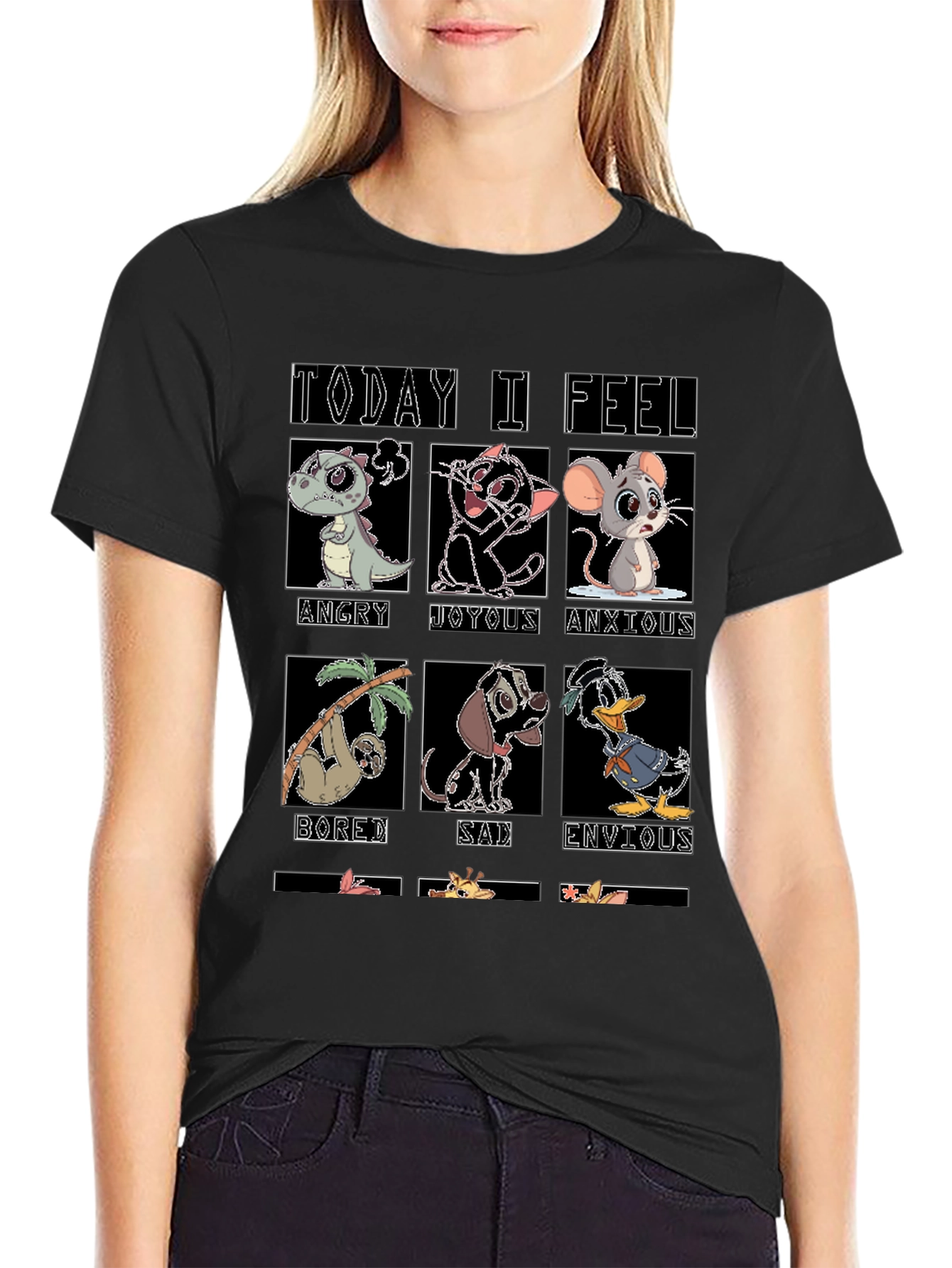 Today I Feel Cartoon Emotion T-Shirt