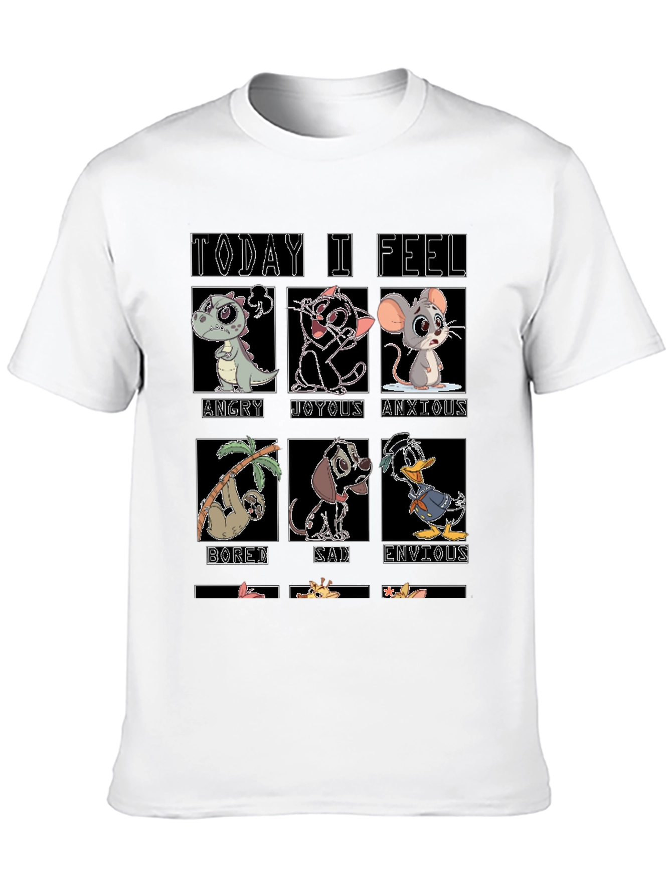 Today I Feel Cartoon Emotion T-Shirt