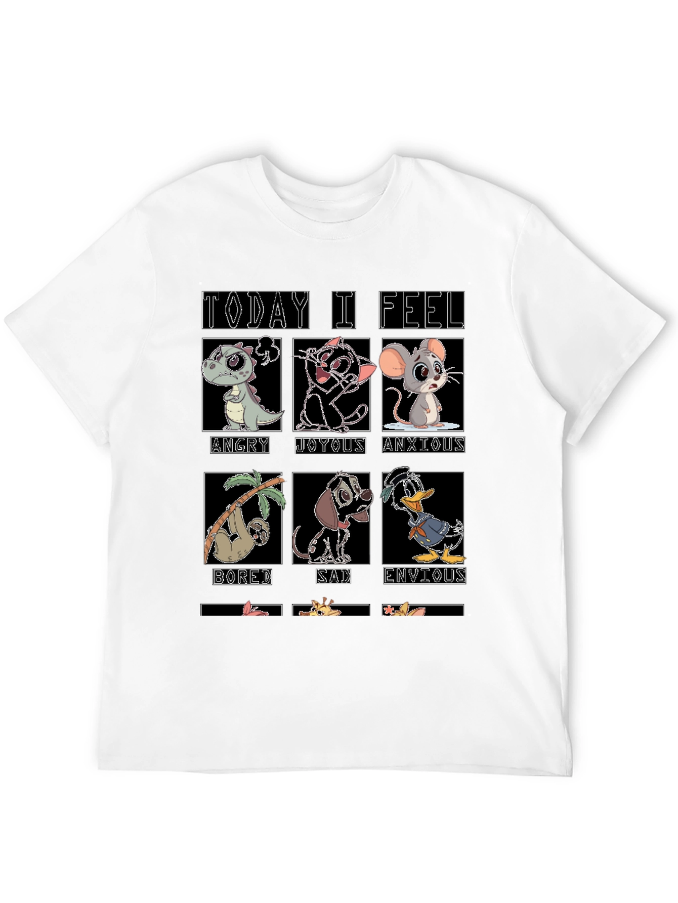Today I Feel Cartoon Emotion T-Shirt