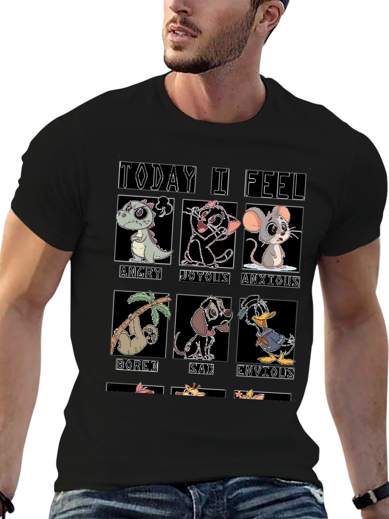 Today I Feel Cartoon Emotion T-Shirt