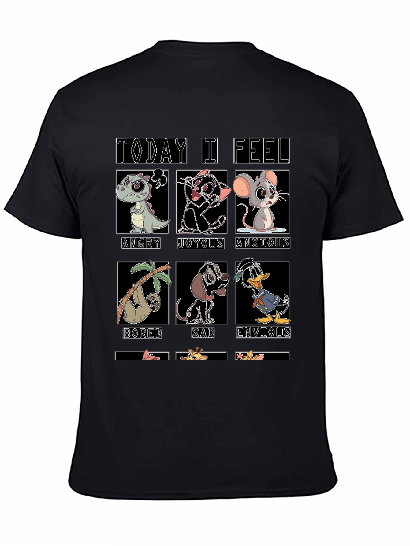 Today I Feel Cartoon Emotion T-Shirt