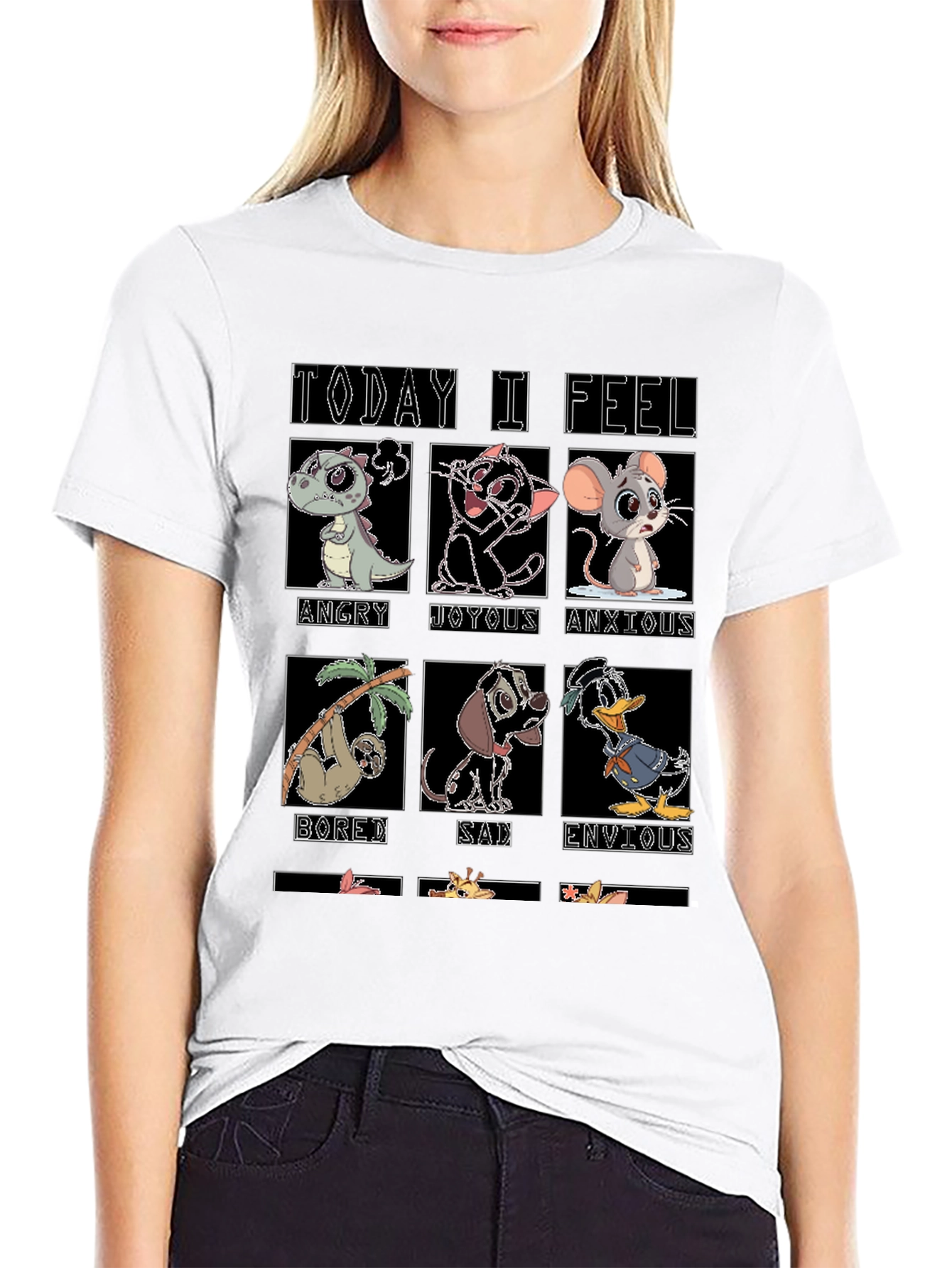 Today I Feel Cartoon Emotion T-Shirt