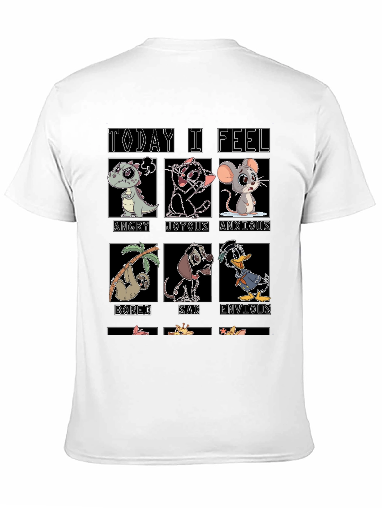 Today I Feel Cartoon Emotion T-Shirt
