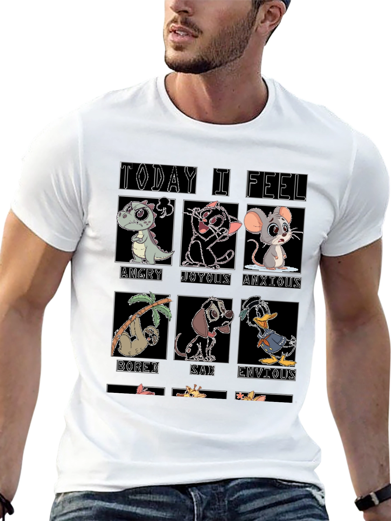 Today I Feel Cartoon Emotion T-Shirt
