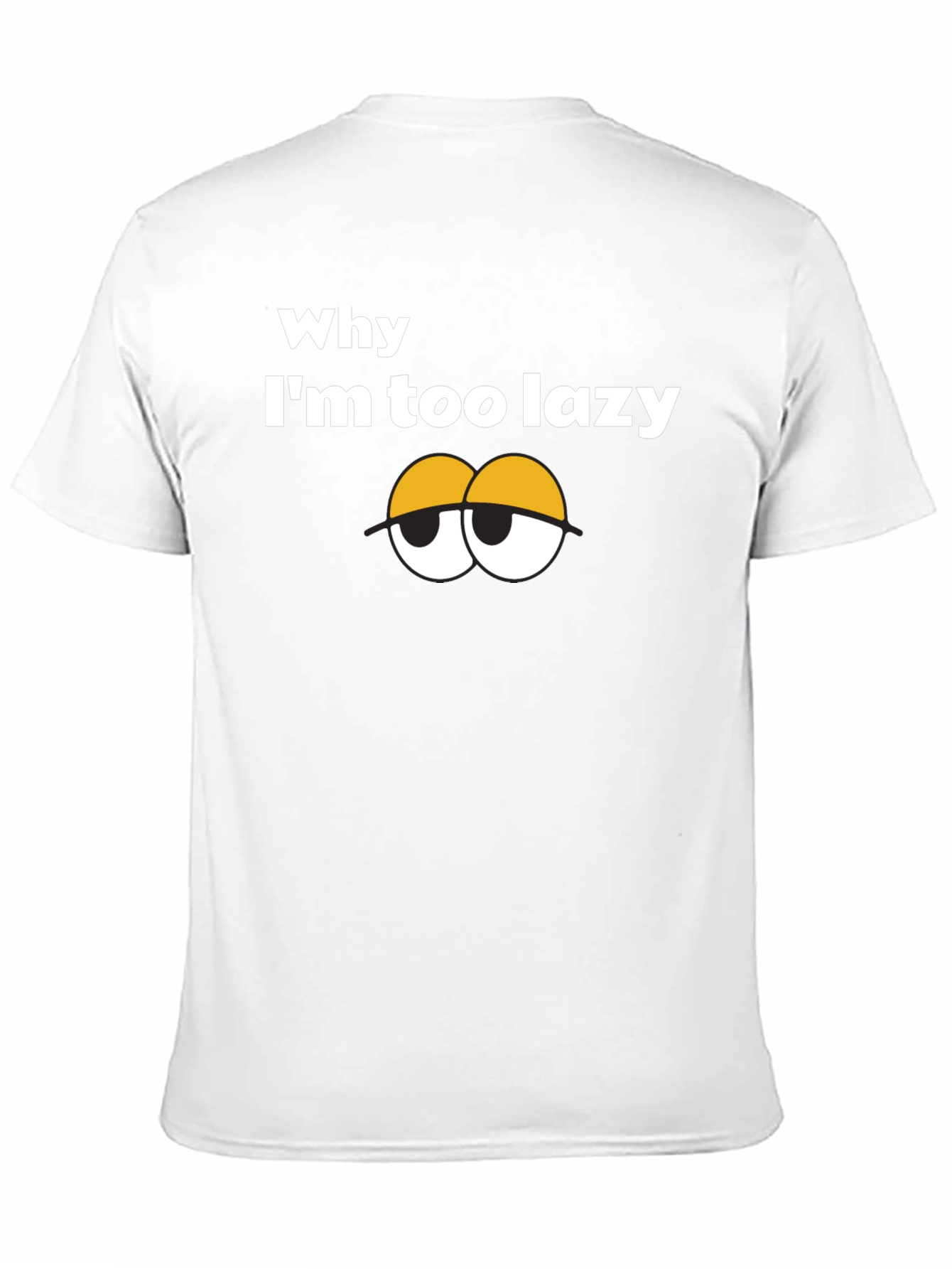 Lazy Eyes Graphic Tee - Black Cotton T-Shirt