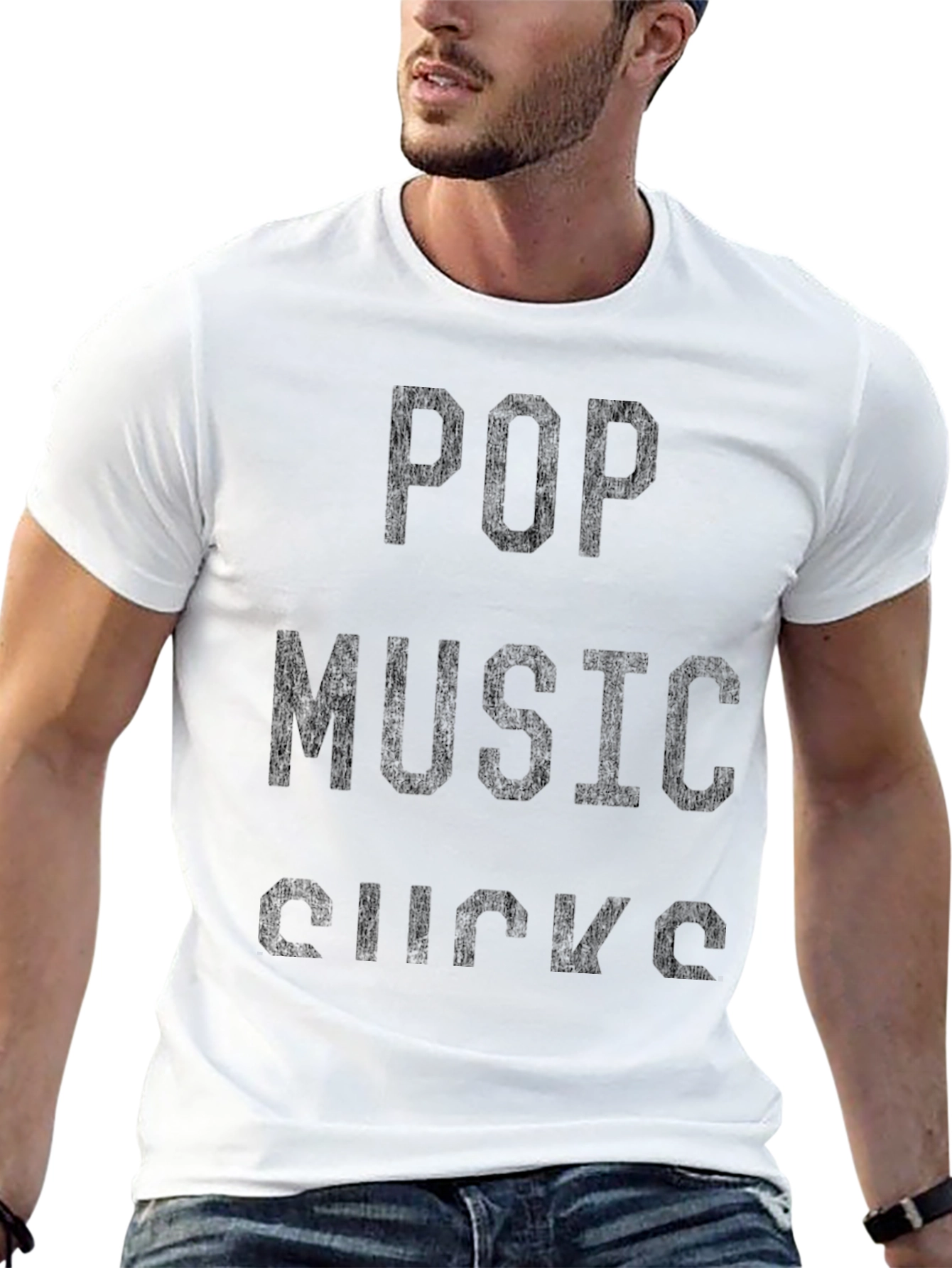 Pop Music Sucks Graphic Tee