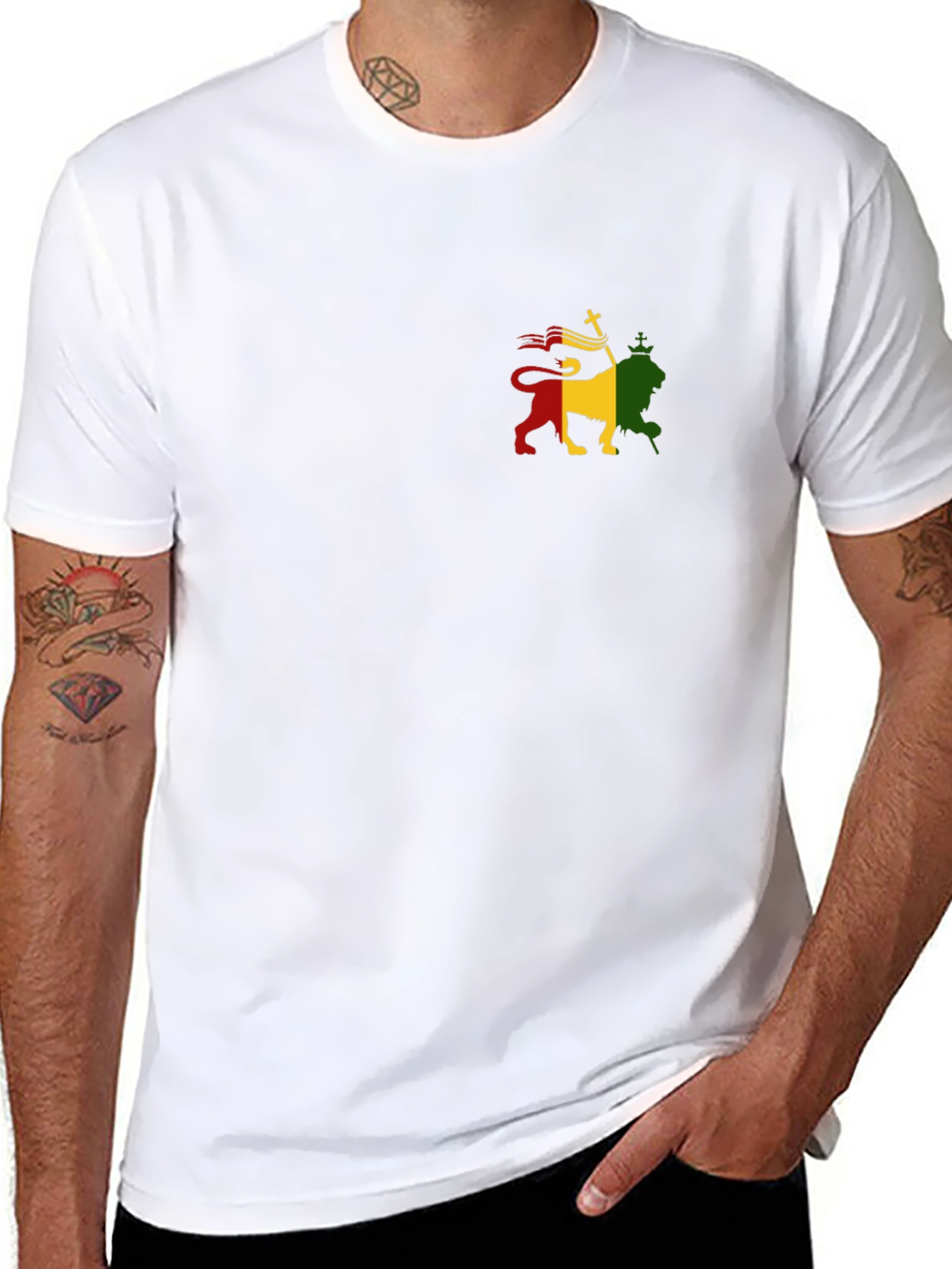 Rasta Lion Black T-Shirt - Reggae Style