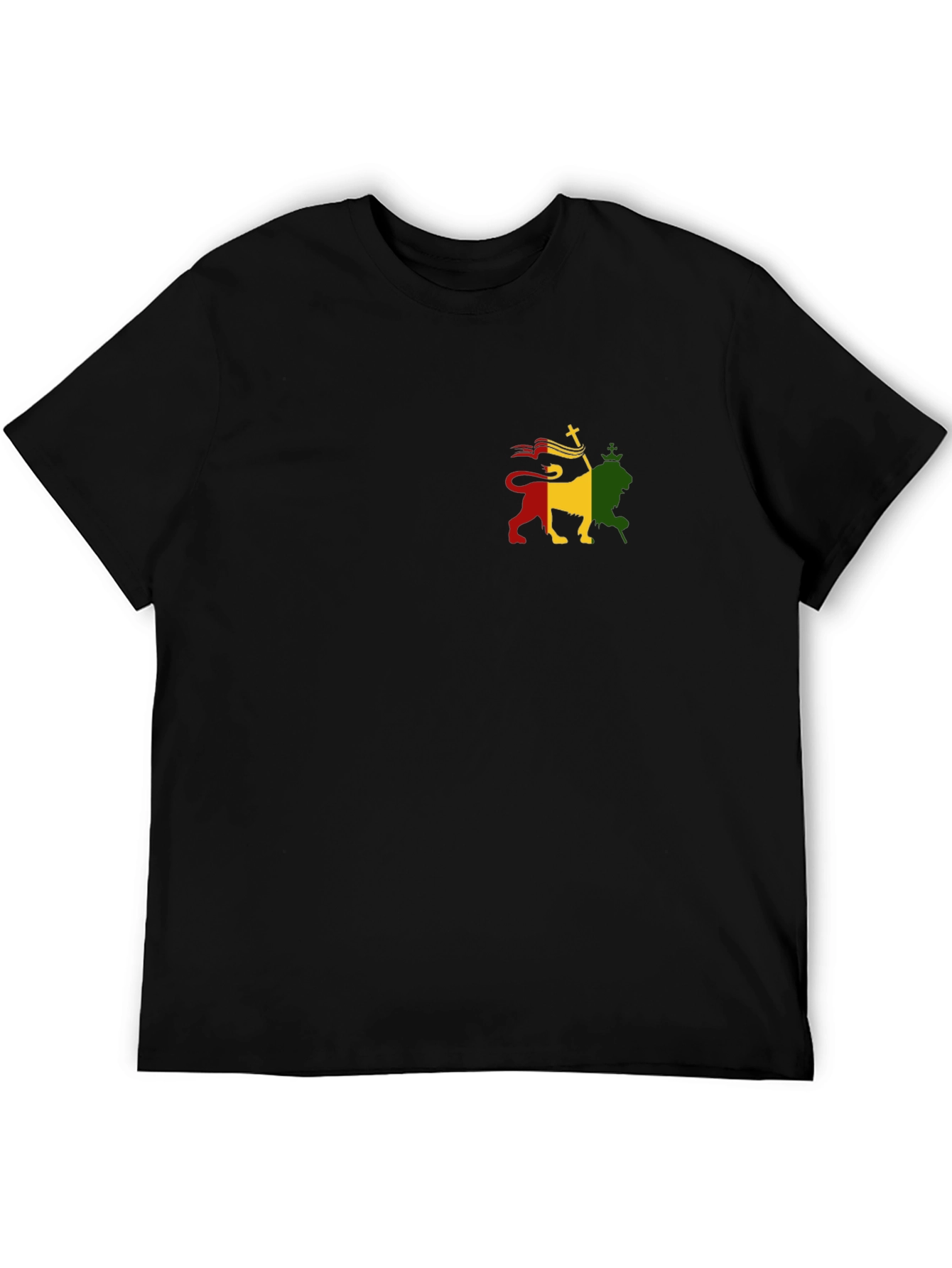 Rasta Lion Black T-Shirt - Reggae Style
