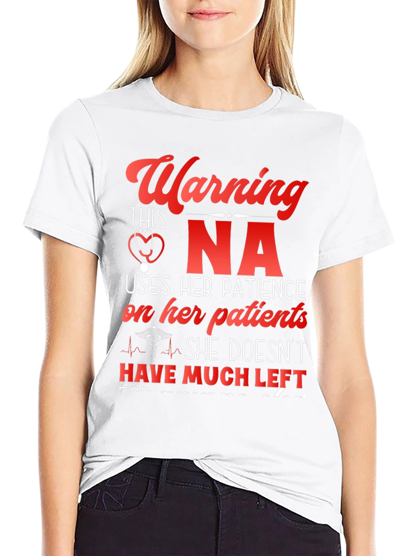 Warning NA T-Shirt - Nurse Assistant Novelty Tee