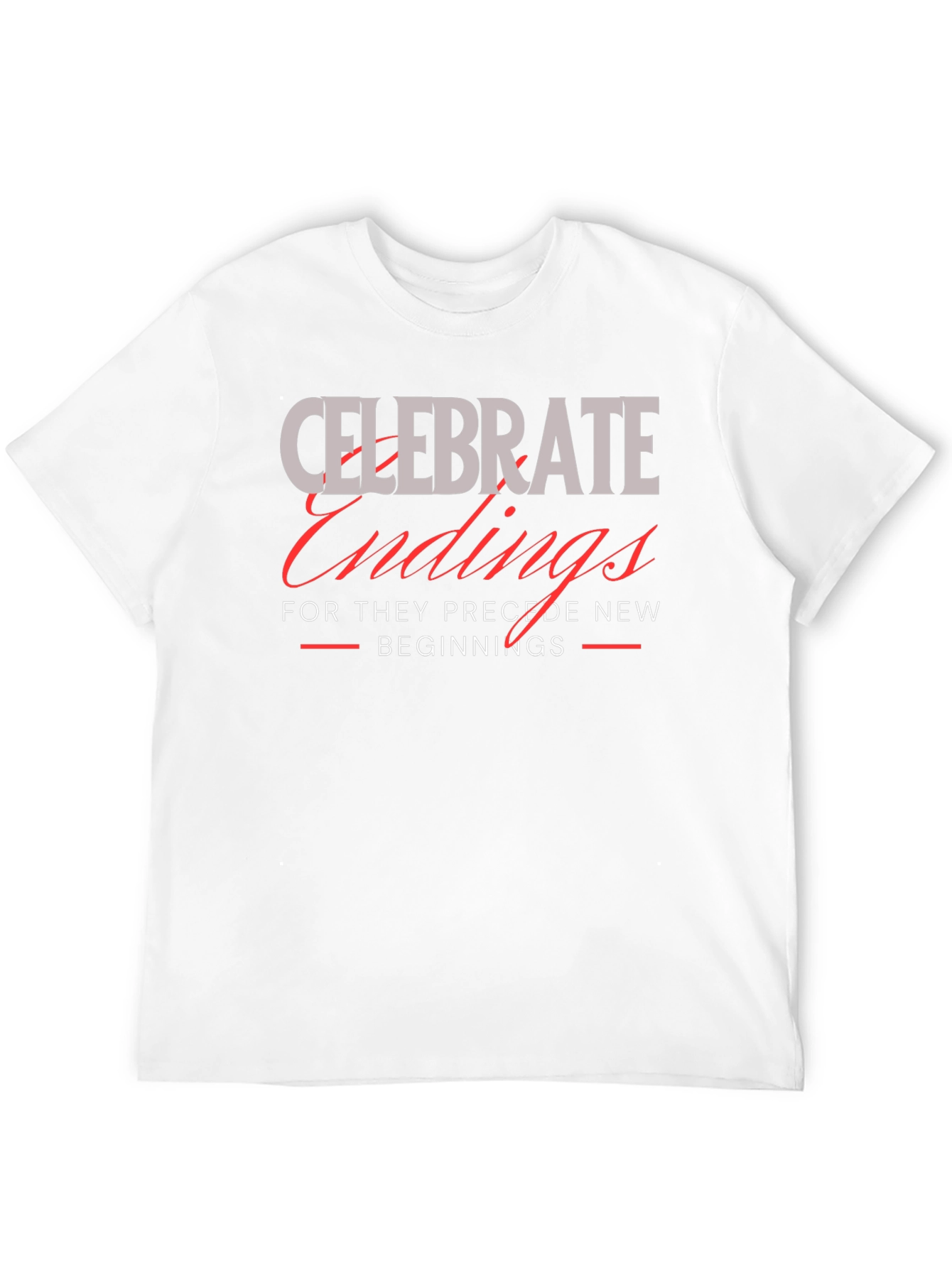Celebrate Endings Graphic Tee - Black