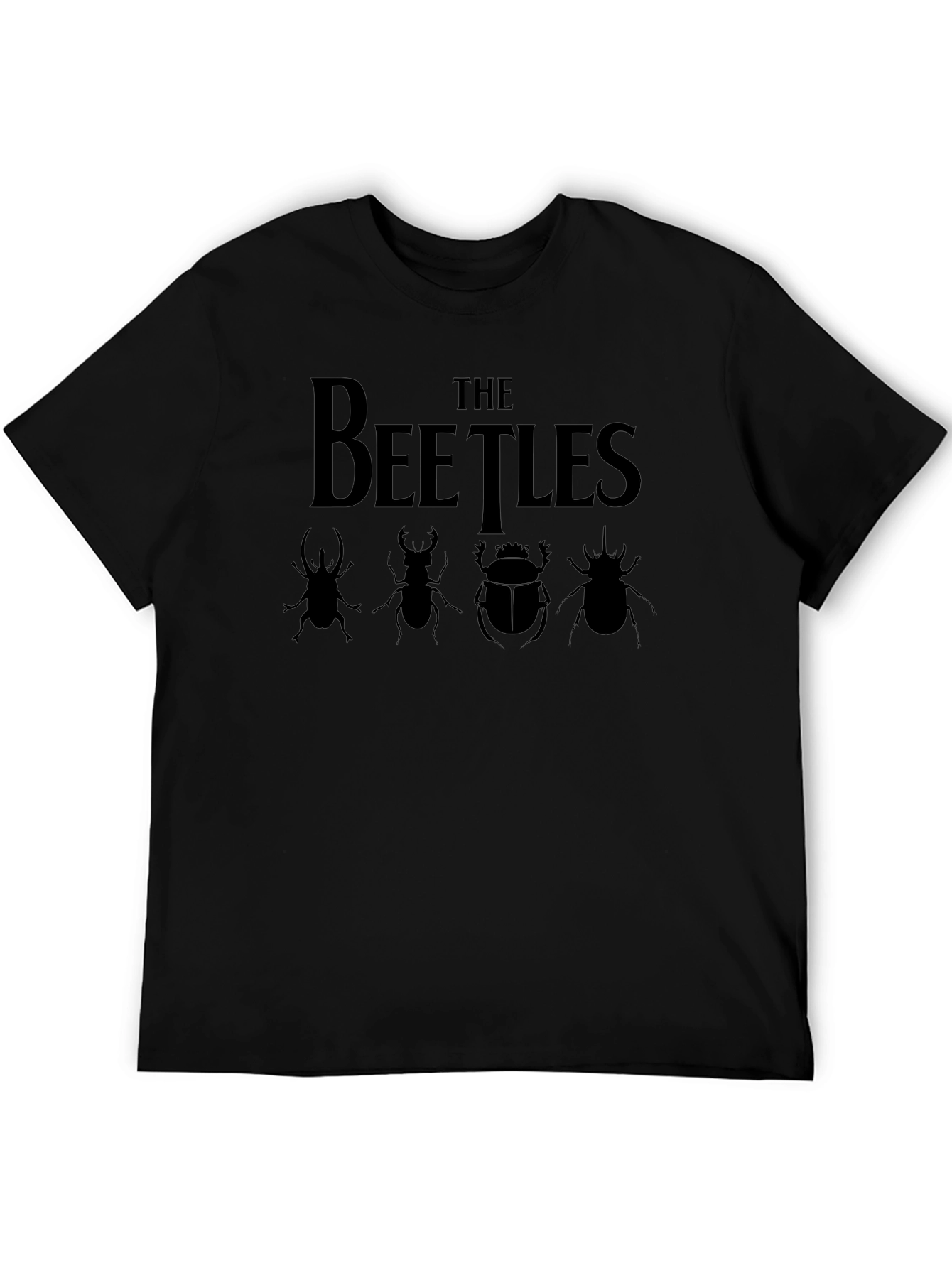 The Beetles T-Shirt - Band Tee with Beetle Silhouettes