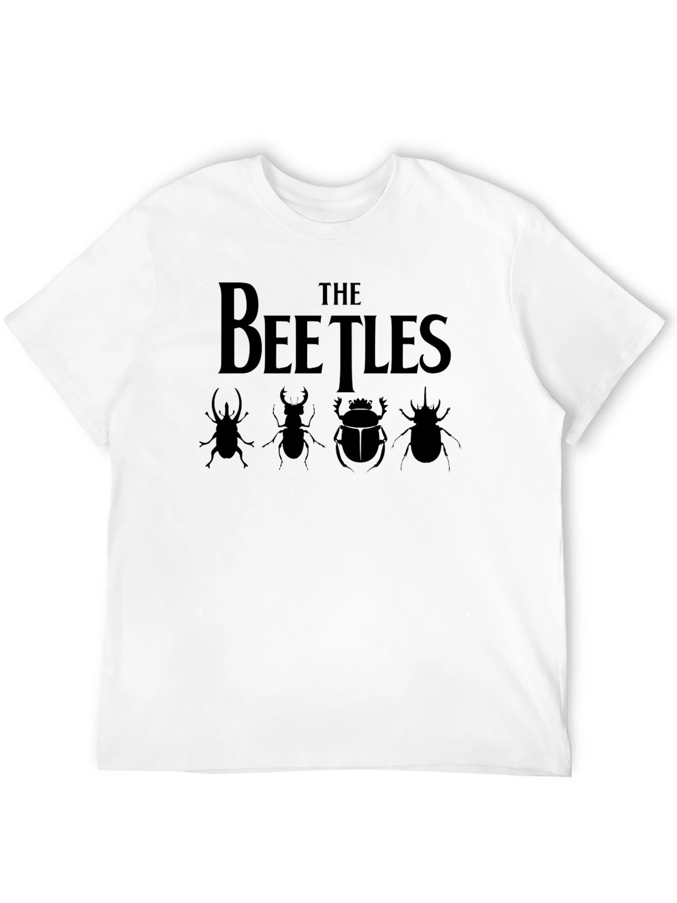 The Beetles T-Shirt - Band Tee with Beetle Silhouettes