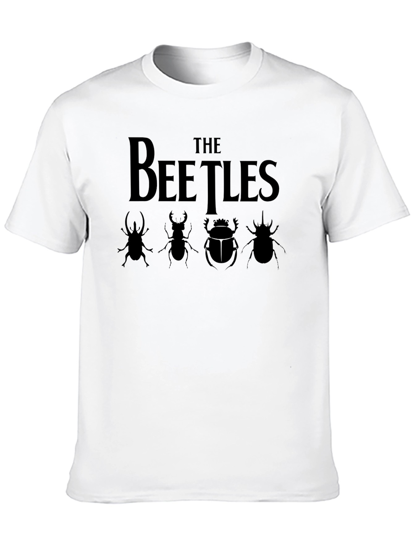 The Beetles T-Shirt - Band Tee with Beetle Silhouettes