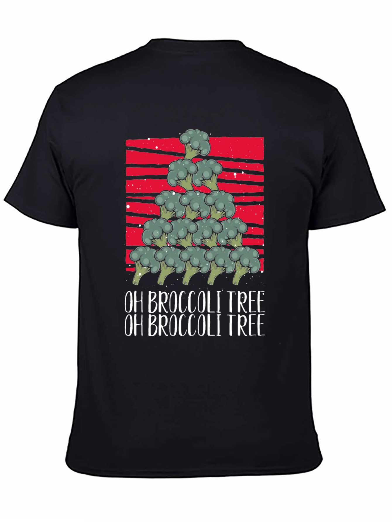 Oh Broccoli Tree Funny Christmas T-Shirt