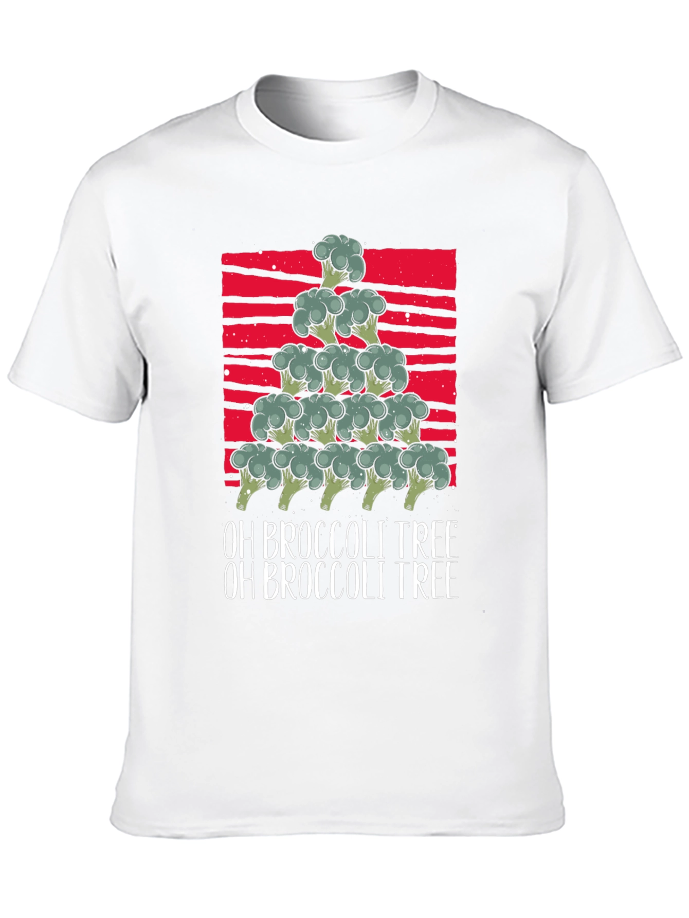 Oh Broccoli Tree Funny Christmas T-Shirt