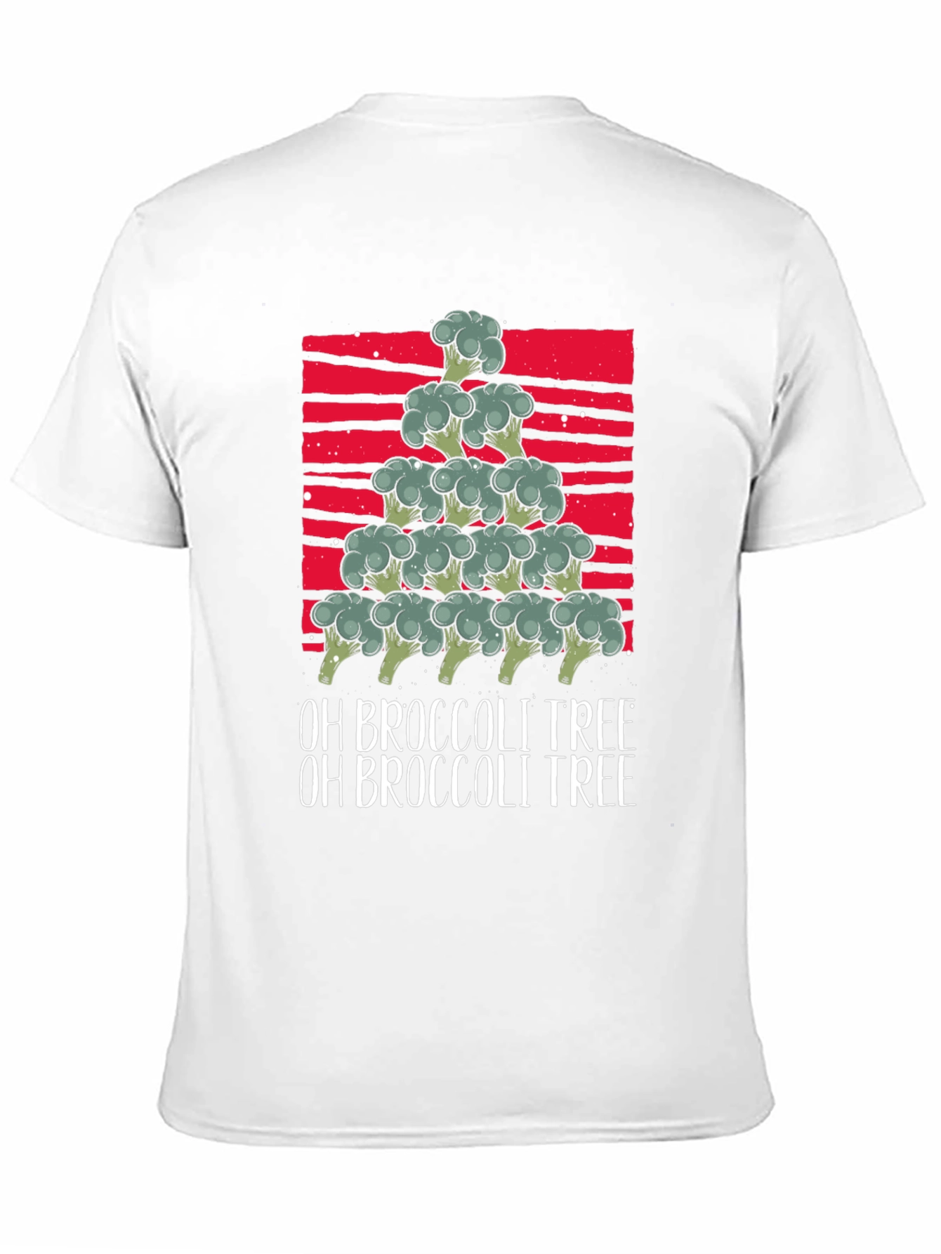 Oh Broccoli Tree Funny Christmas T-Shirt