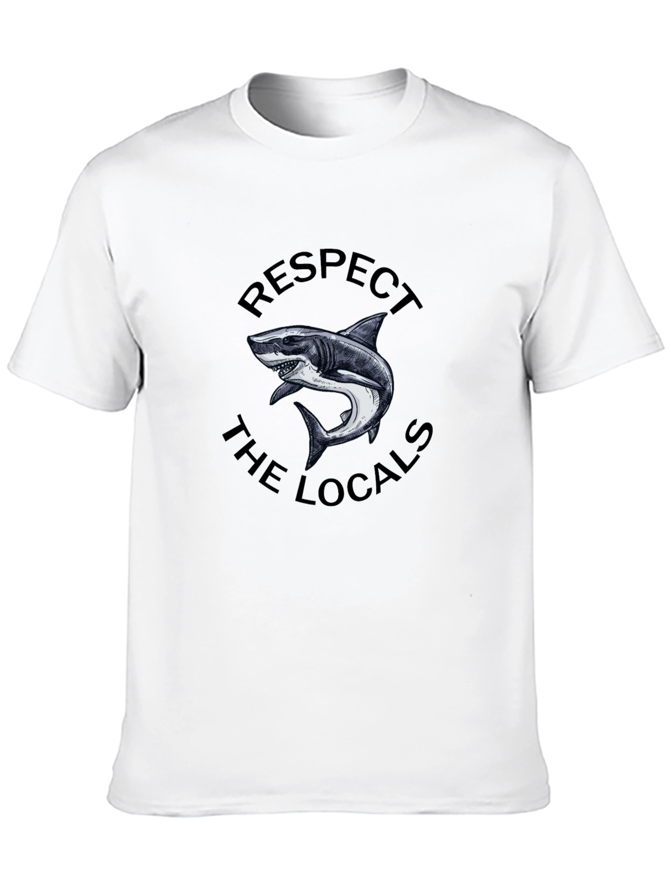 Respect The Locals Shark Graphic Tee