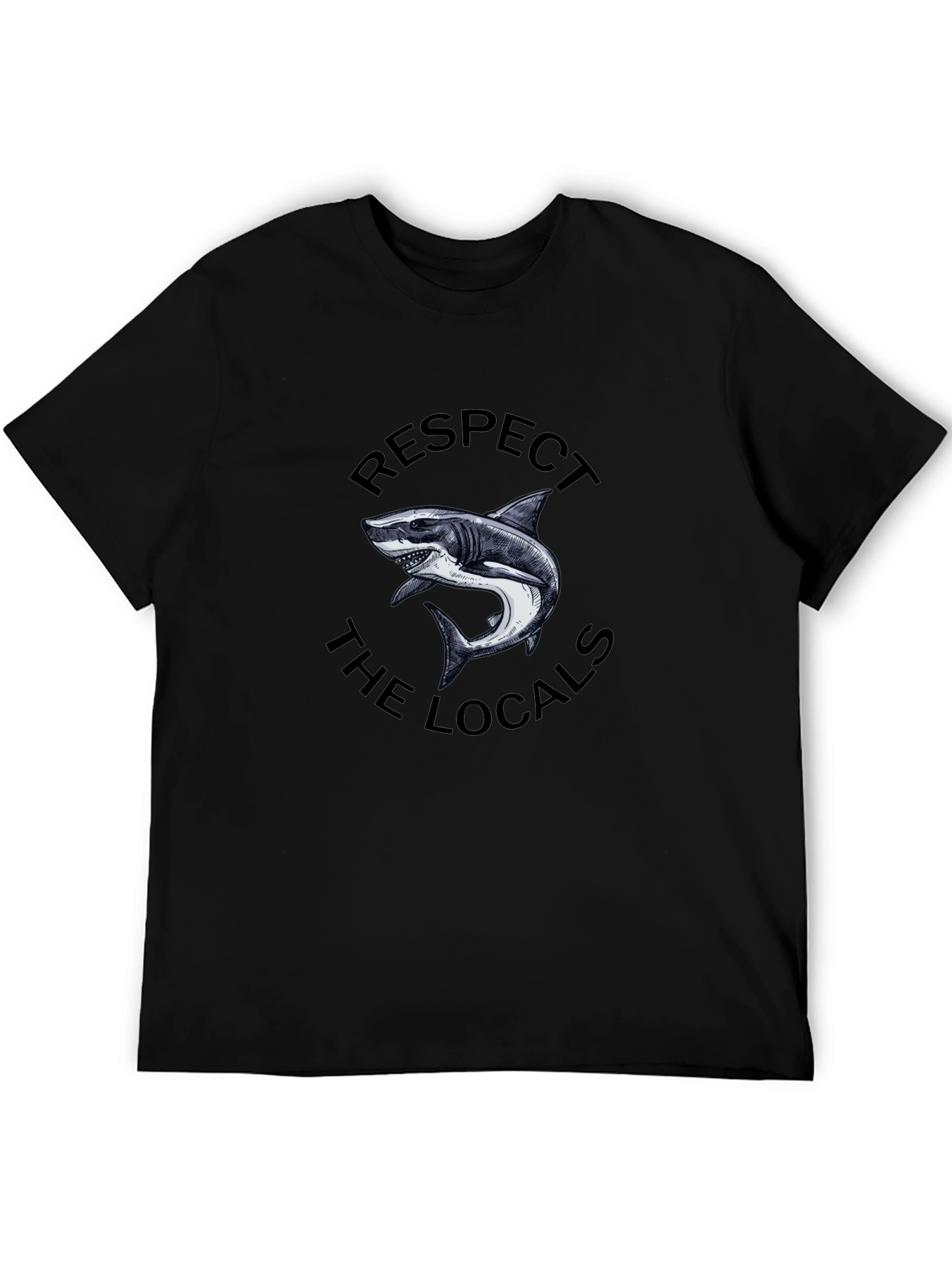 Respect The Locals Shark Graphic Tee